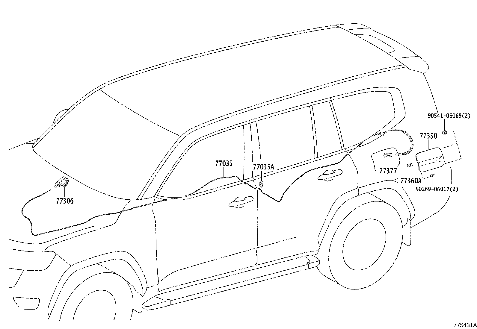 77001-60C20 TANK SUB-ASSY, FUEL product image