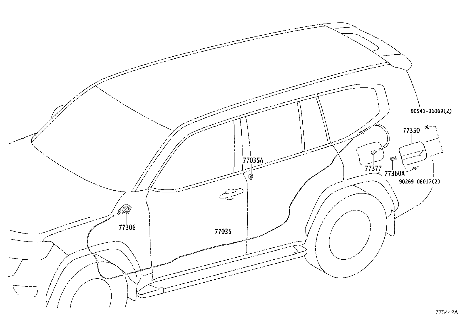 77001-60C20 TANK SUB-ASSY, FUEL product image