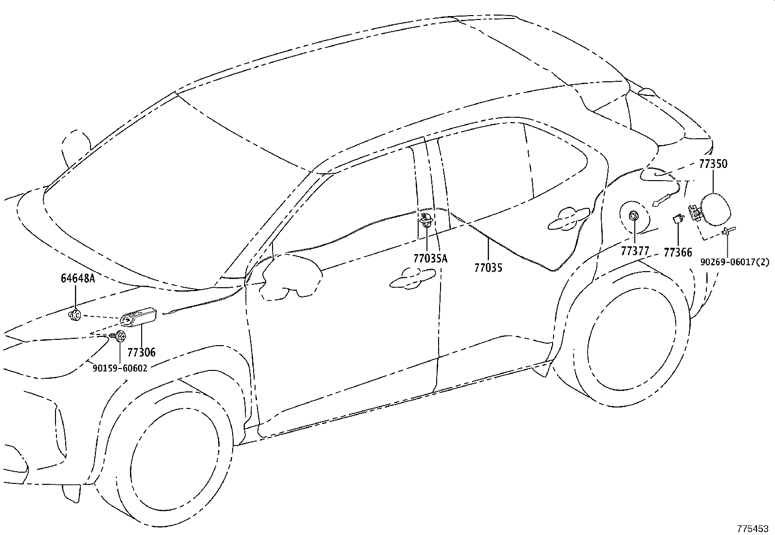 77001-0D500 TANK SUB-ASSY, FUEL product image