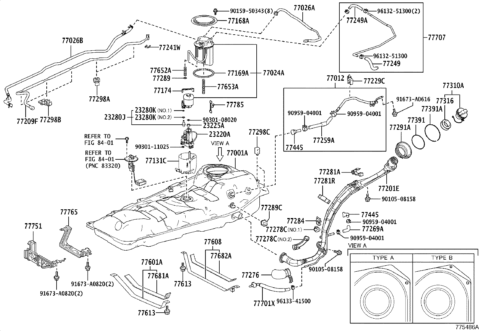 23220-36011 PUMP ASSY, FUEL W/FILTER product image