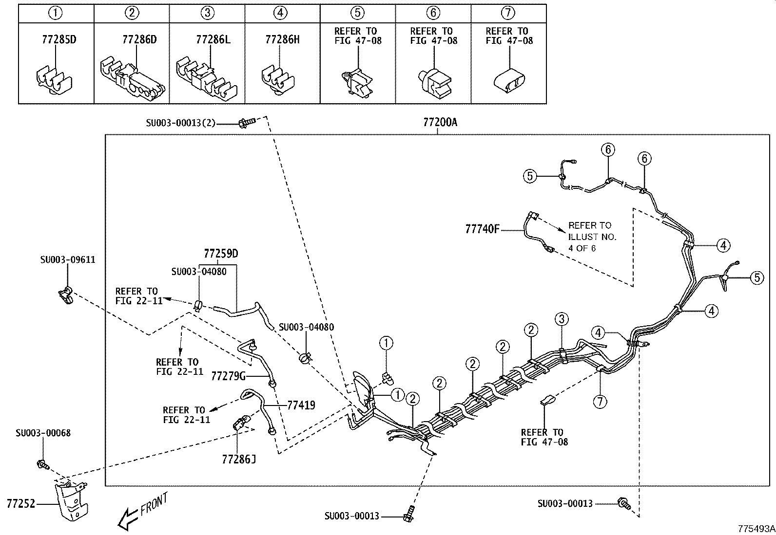 SU003-01031 CLAMP, FUEL TUBE, NO.3 product image