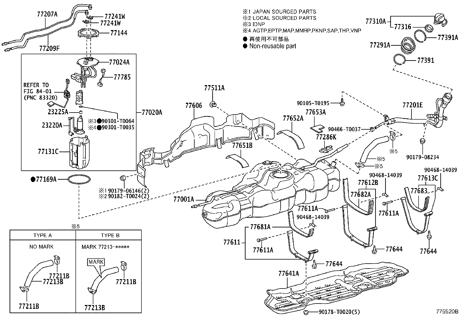 77020-0K411 TUBE ASSY, FUEL SUCTION W/PUMP & GAGE product image