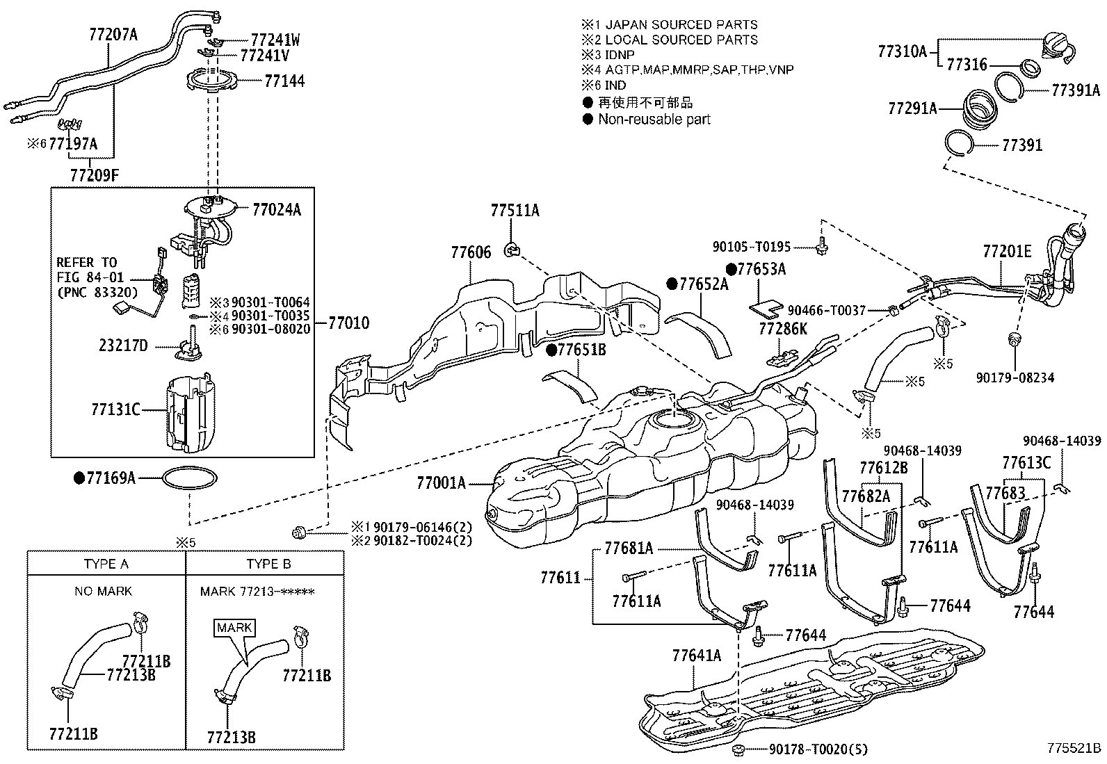 77020-0K411 TUBE ASSY, FUEL SUCTION W/PUMP & GAGE product image