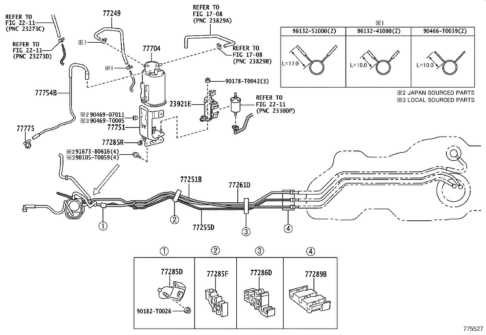 77020-0K411 TUBE ASSY, FUEL SUCTION W/PUMP & GAGE product image