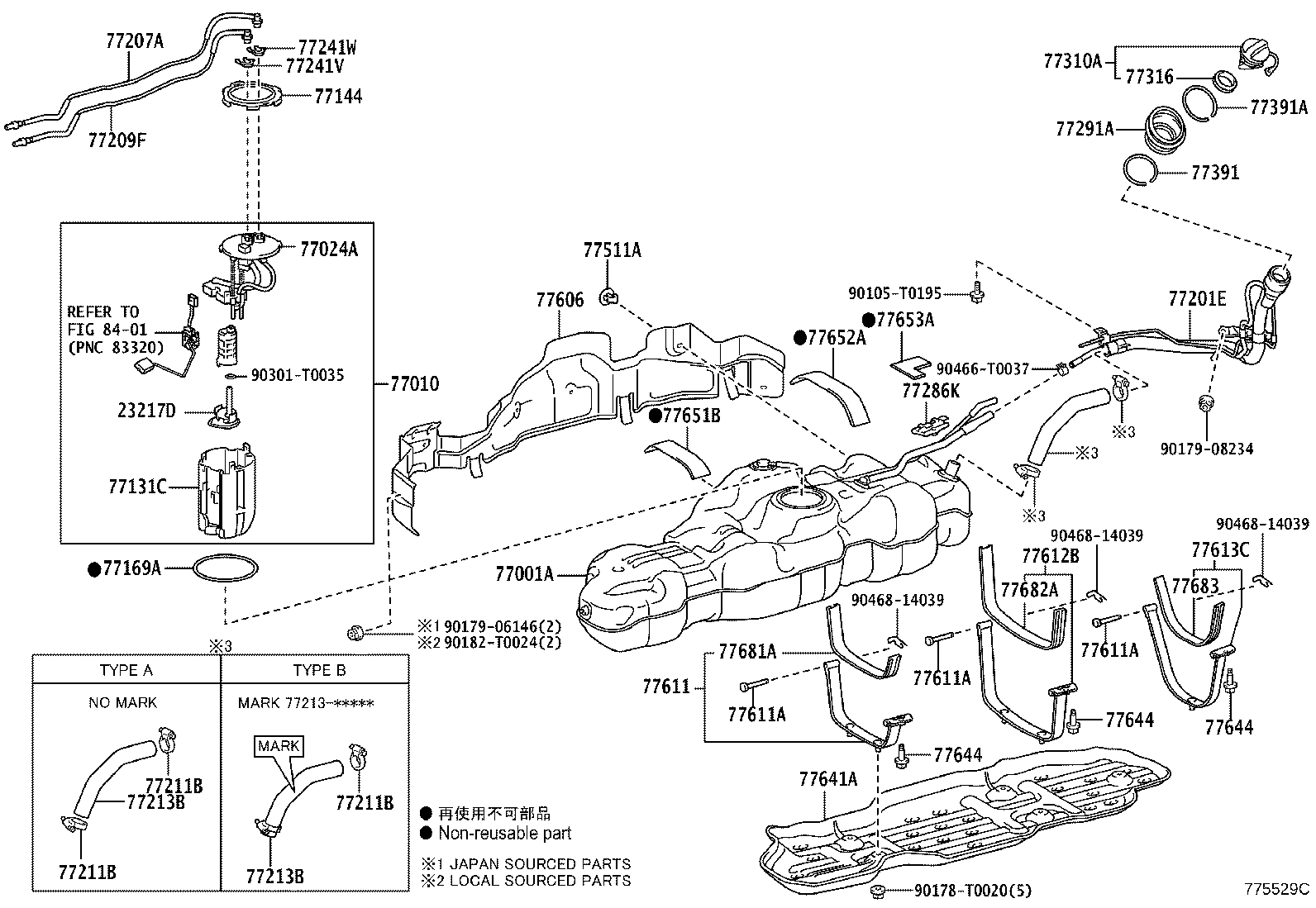 77020-0K471 TUBE ASSY, FUEL SUCTION W/PUMP & GAGE product image