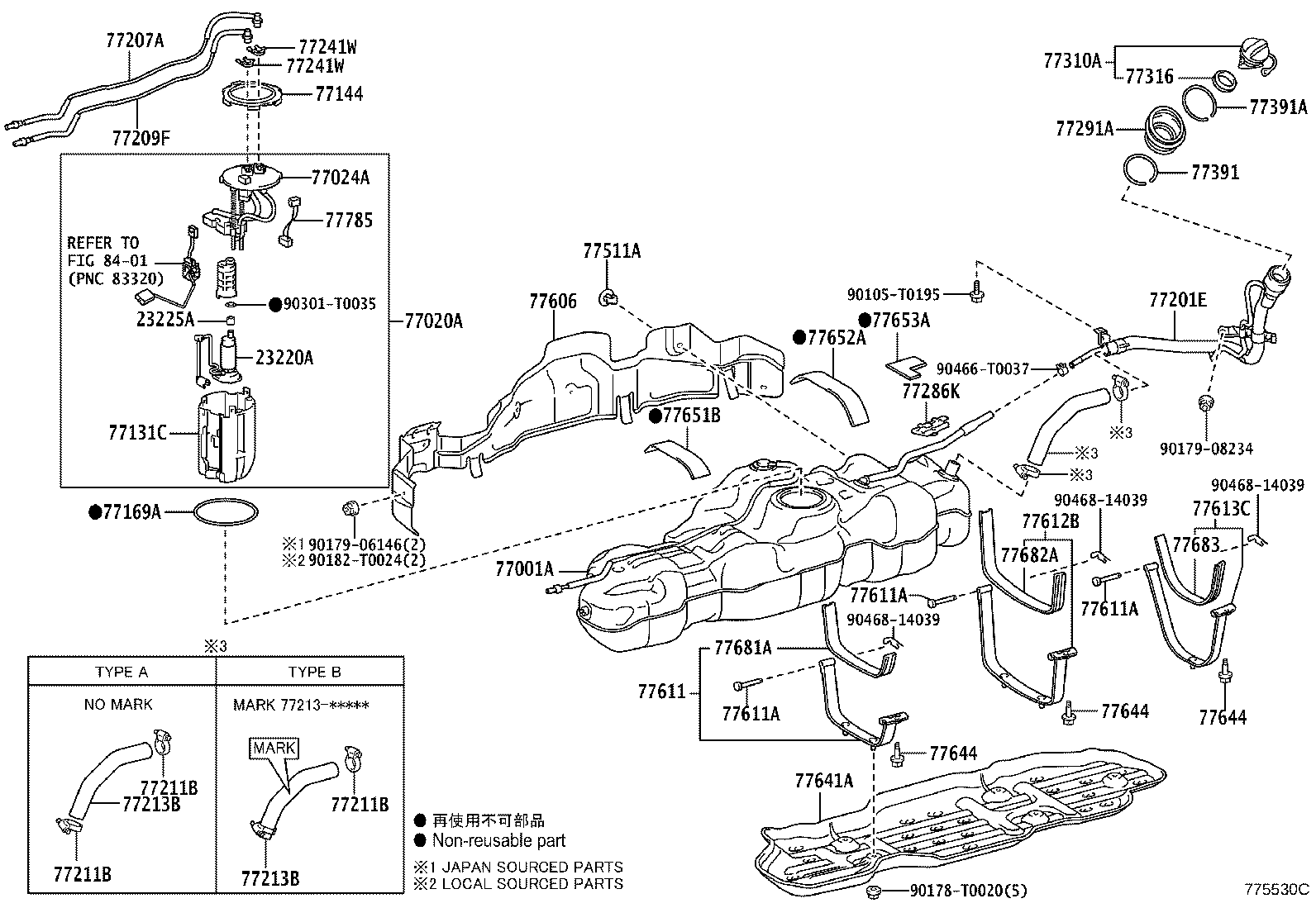 77020-0K471 TUBE ASSY, FUEL SUCTION W/PUMP & GAGE product image