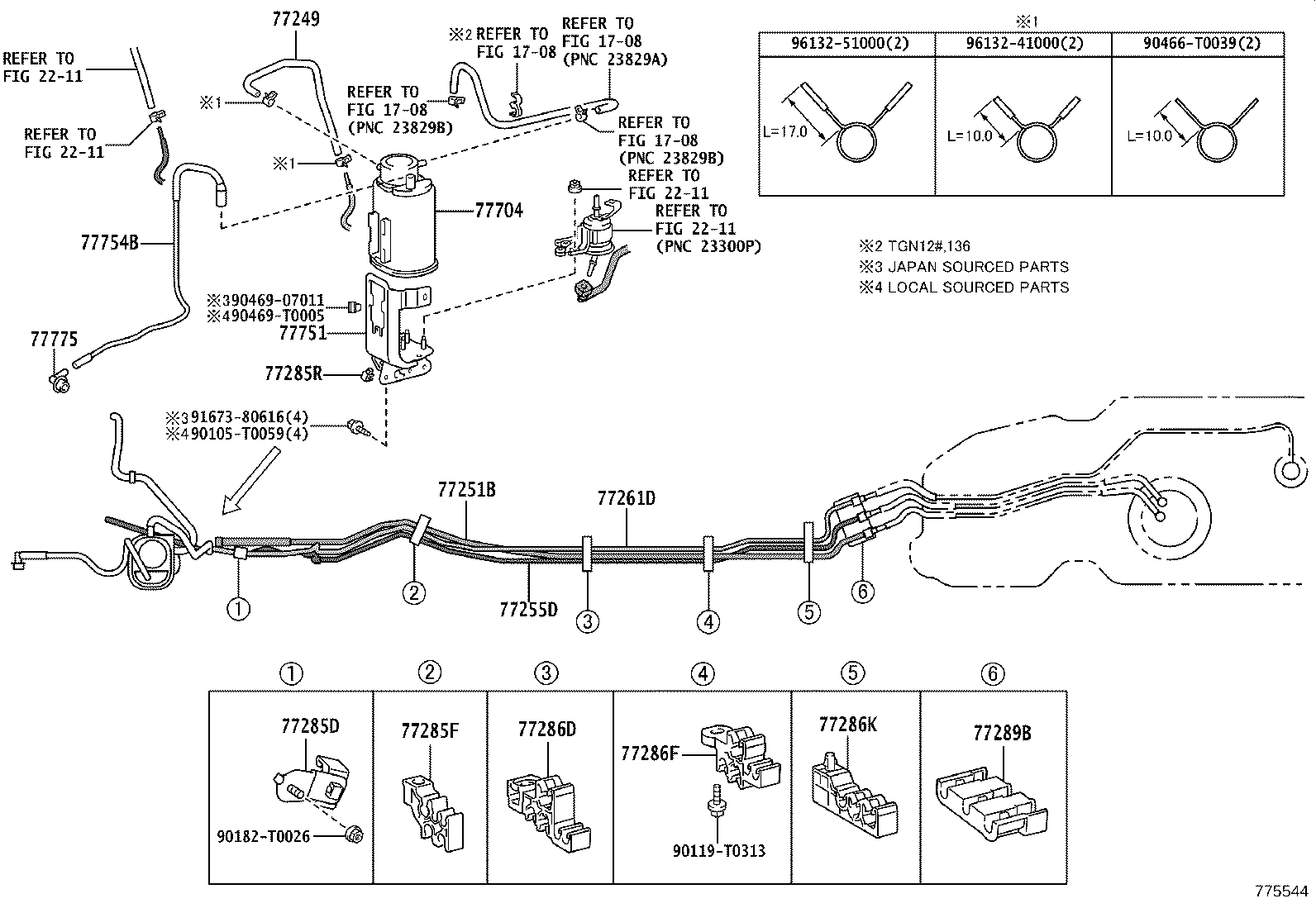 77213-KK060 HOSE, FUEL TANK TO FILLER PIPE product image