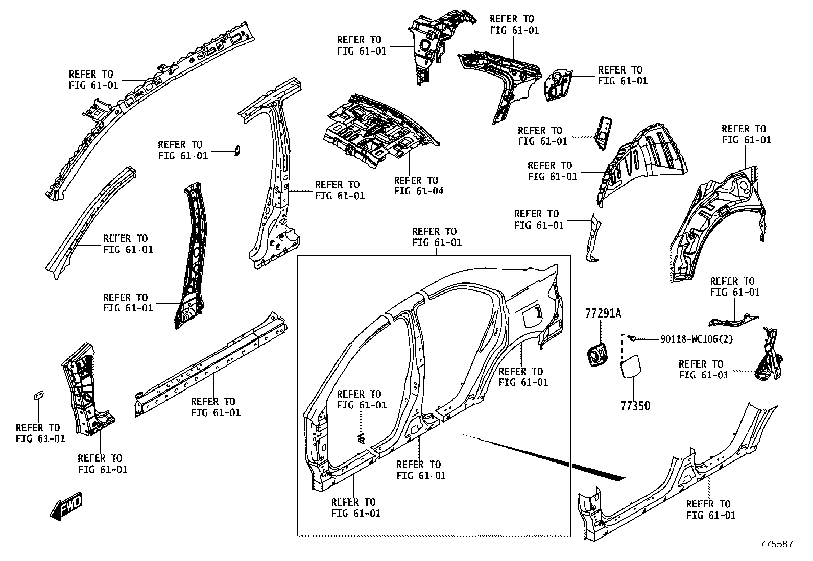 77226-WC003 HOSE, CHARCOAL CANISTER product image