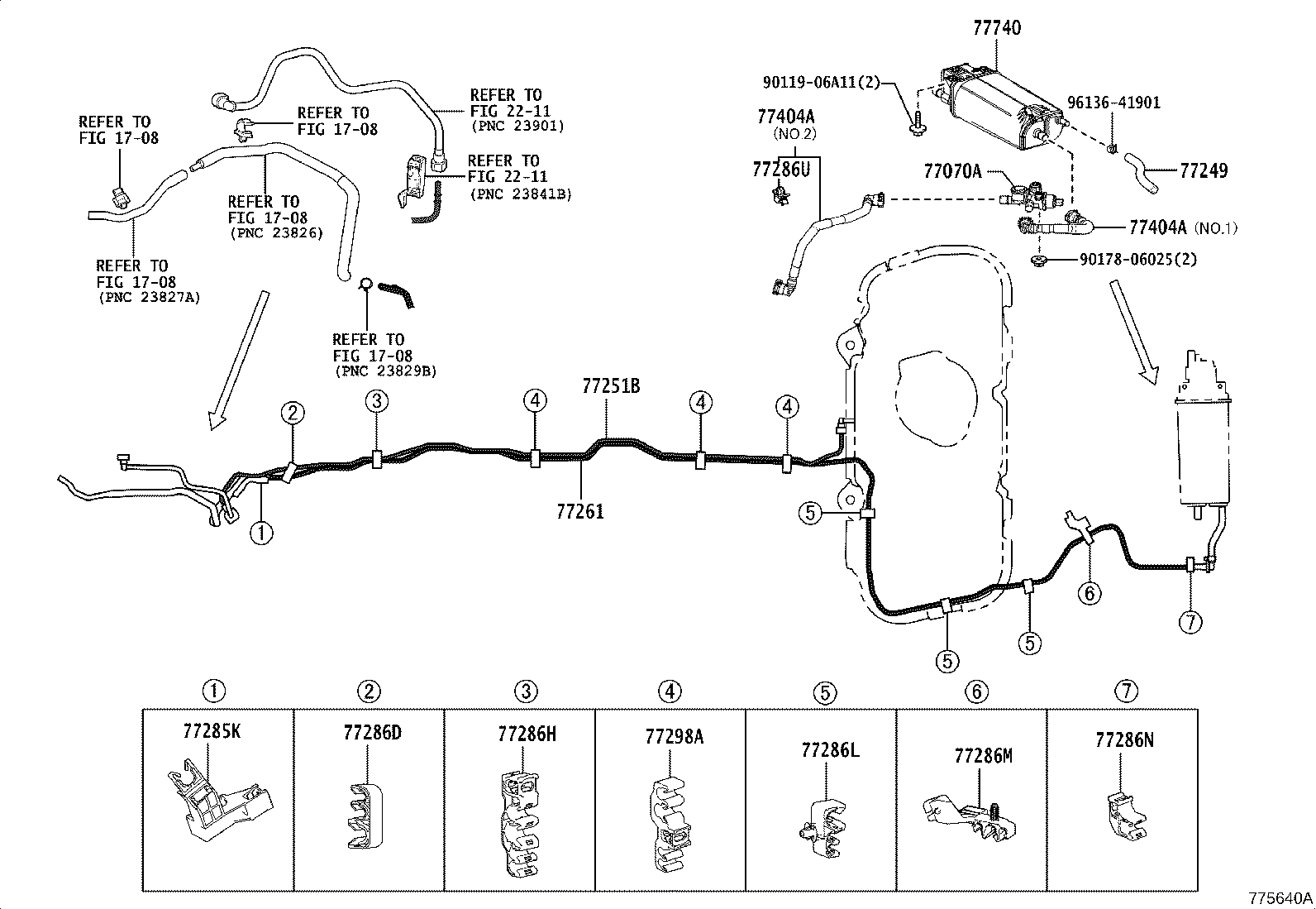77026-42081 TUBE, FUEL TANK TO CANISTER product image