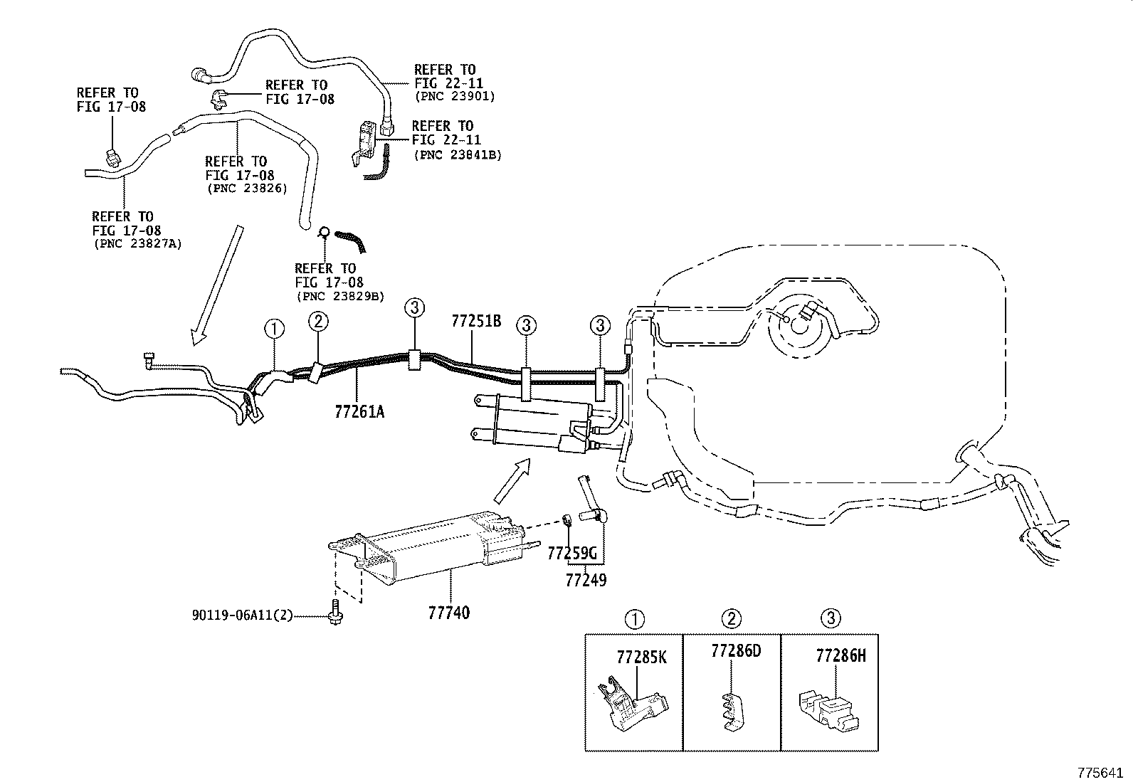 77026-42081 TUBE, FUEL TANK TO CANISTER product image