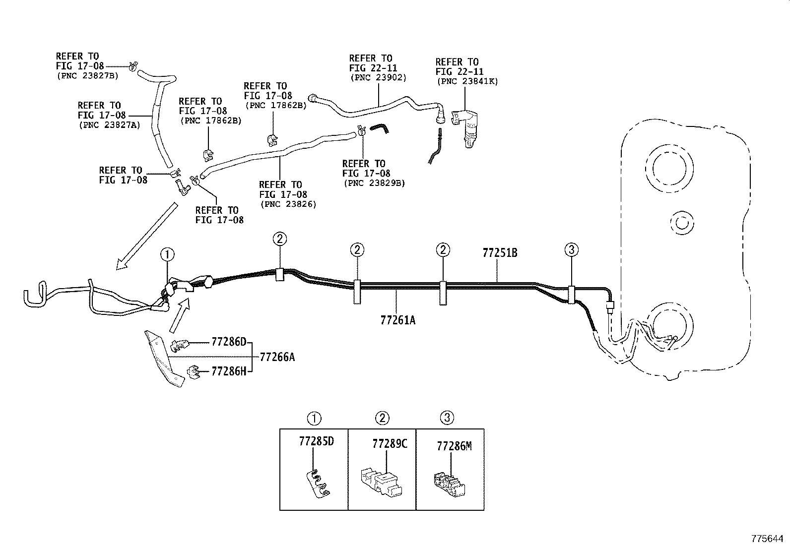 77026-42081 TUBE, FUEL TANK TO CANISTER product image