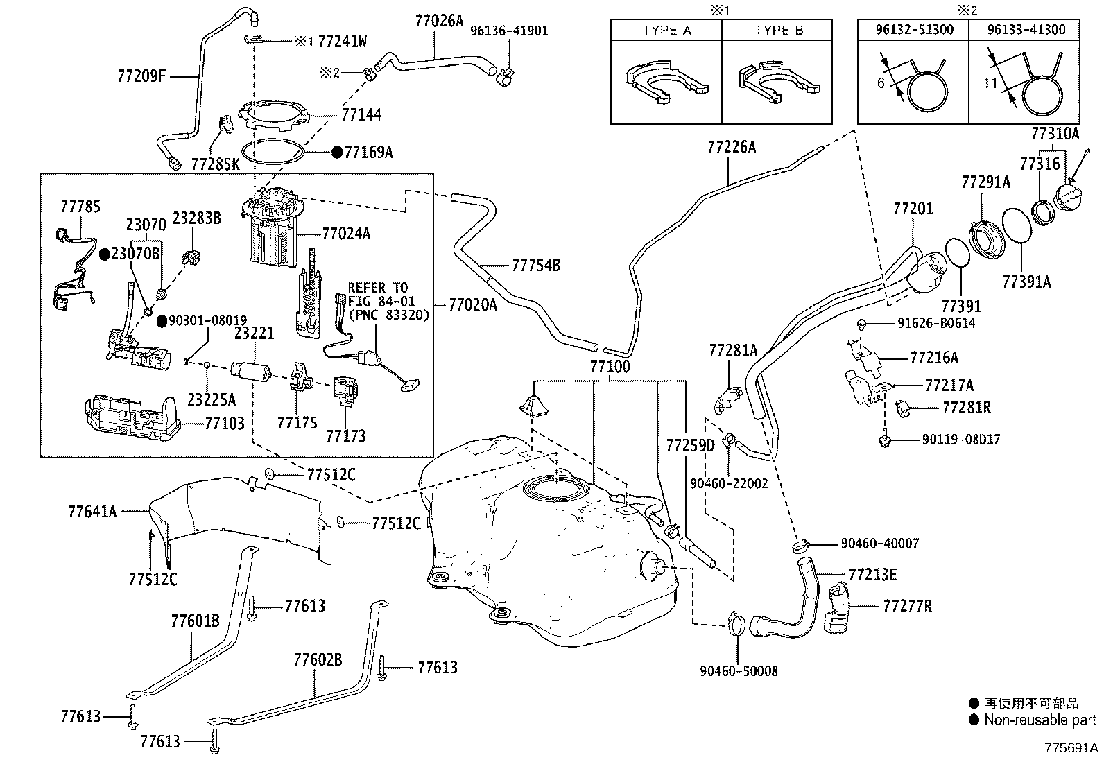 23220-36130 PUMP ASSY, FUEL W/FILTER product image