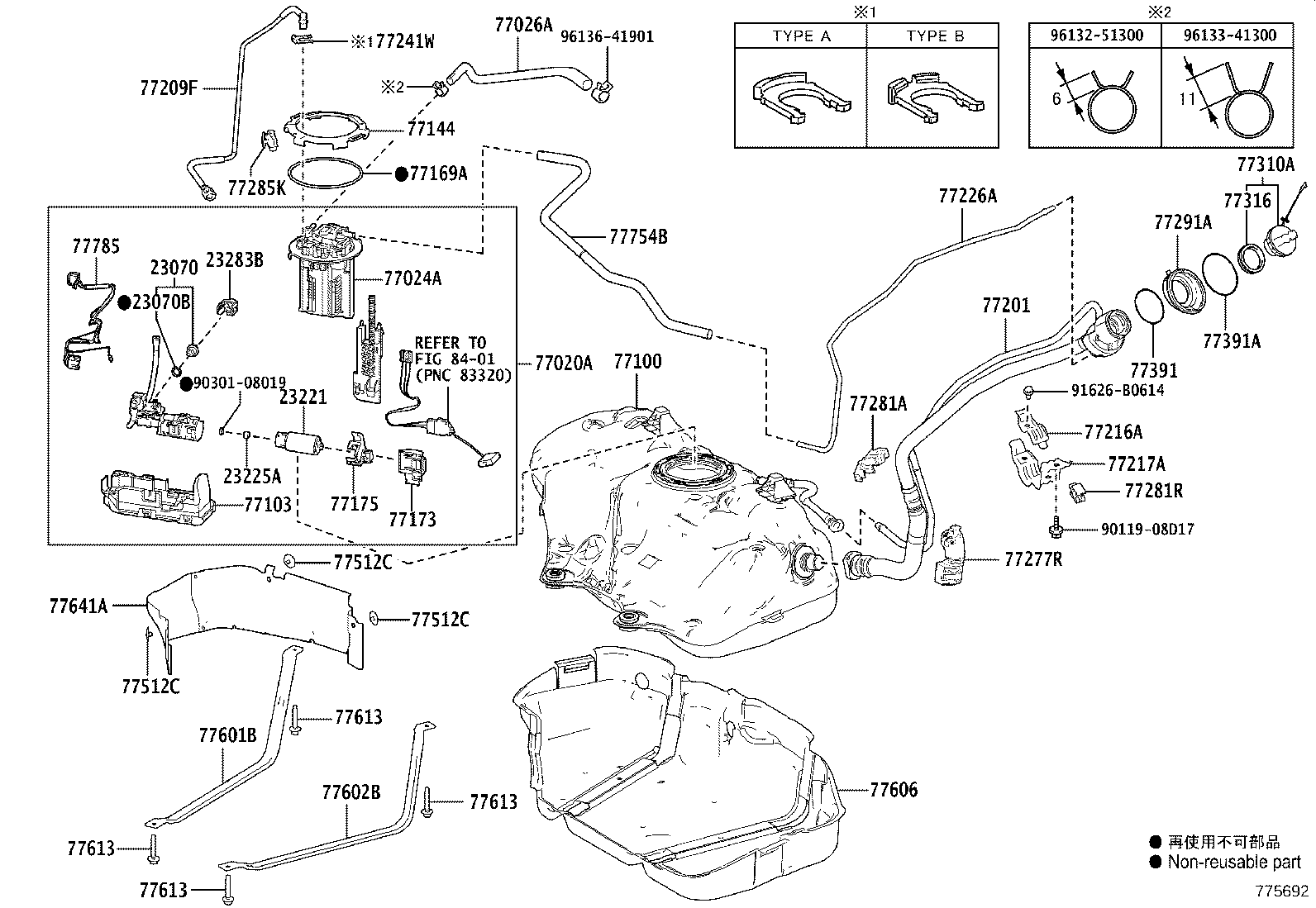 23220-36130 PUMP ASSY, FUEL W/FILTER product image
