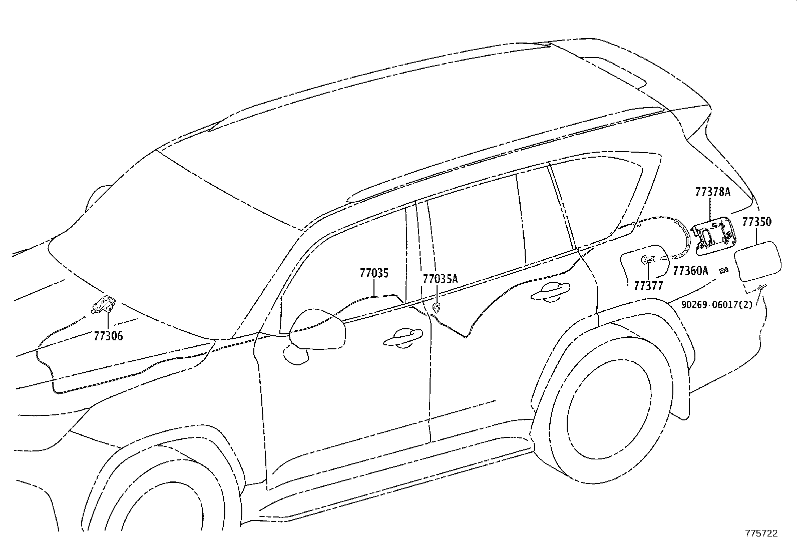 77001-60D40 TANK SUB-ASSY, FUEL product image