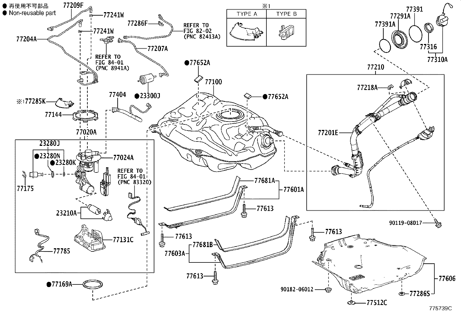 77020-02D10 TUBE ASSY, FUEL SUCTION W/PUMP & GAGE product image