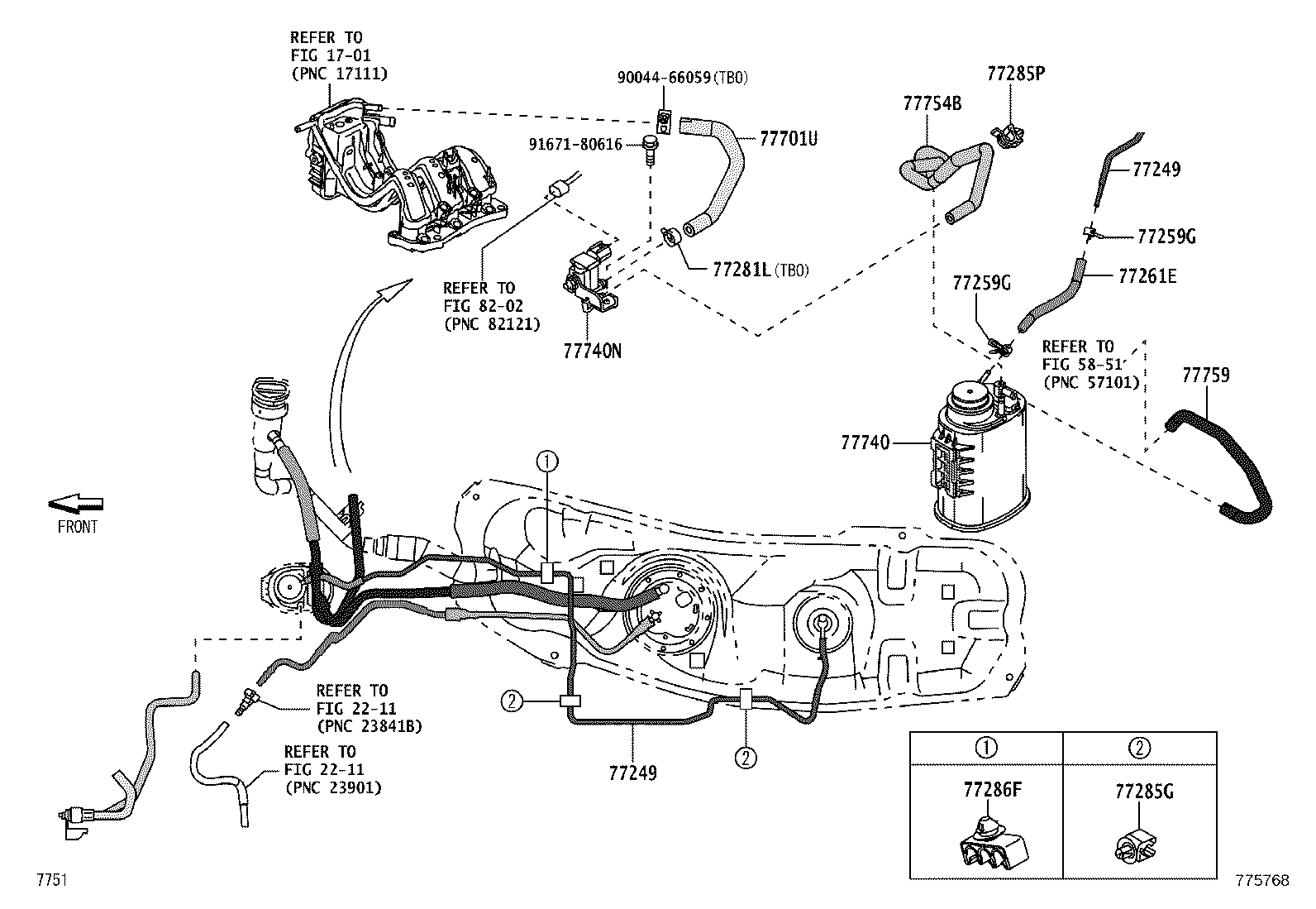 23265-B5030 BRACKET, FUEL PUMP product image