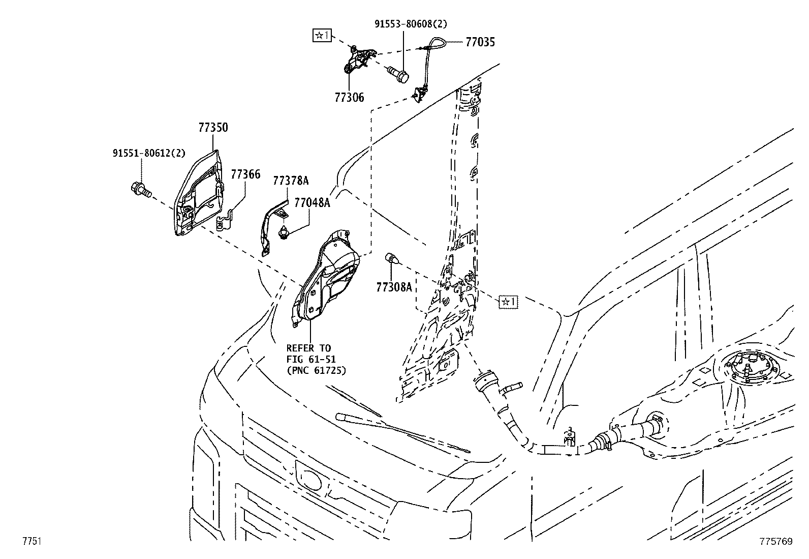 23265-B5030 BRACKET, FUEL PUMP product image