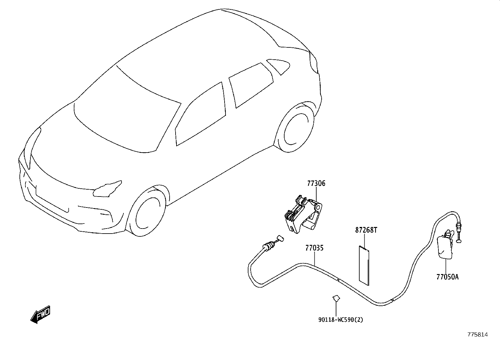 90118-WCL65 HOSE, FUEL TANK BREATHER product image