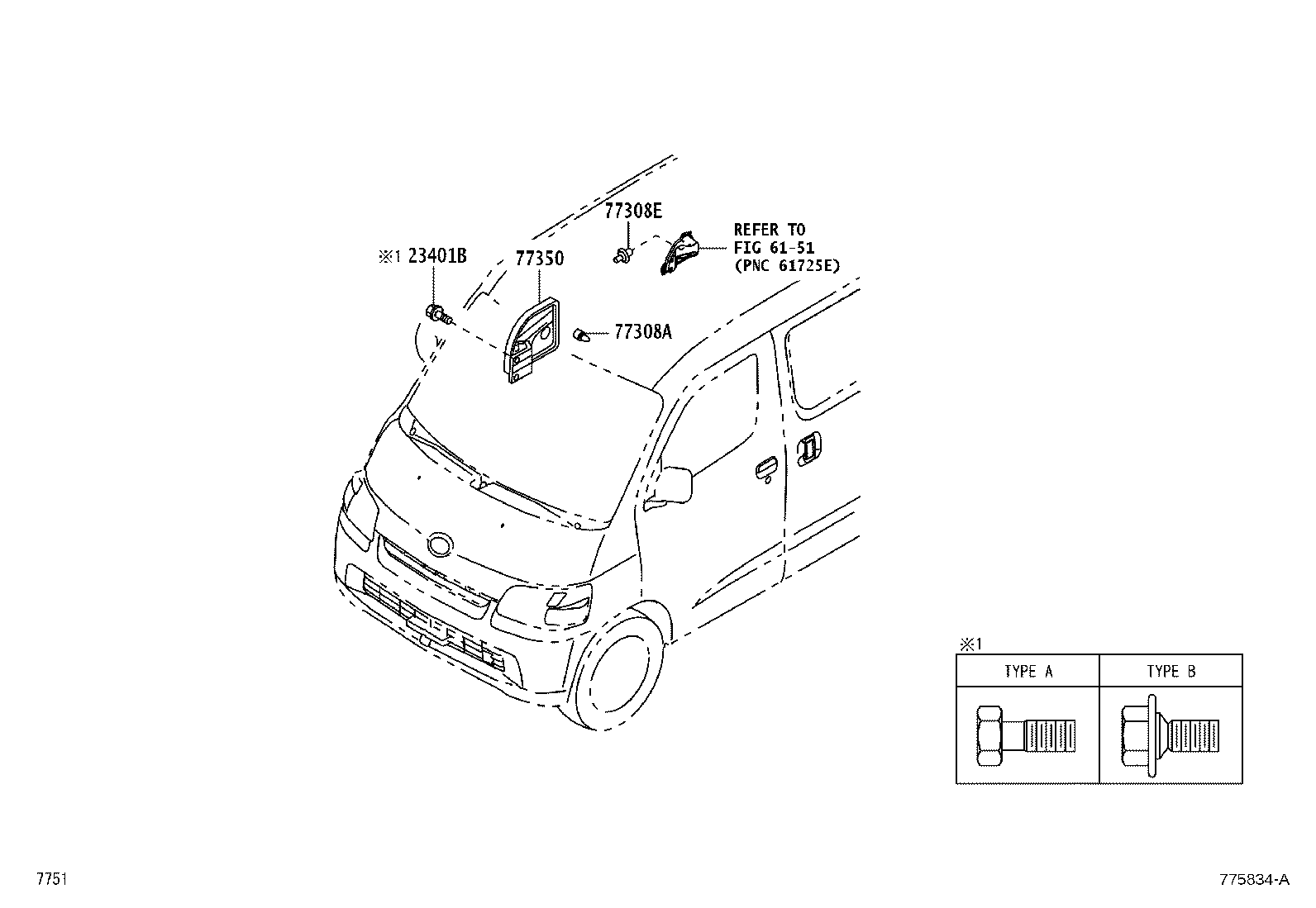 23841-B5010 CLAMP, FUEL TUBE, NO.1 product image