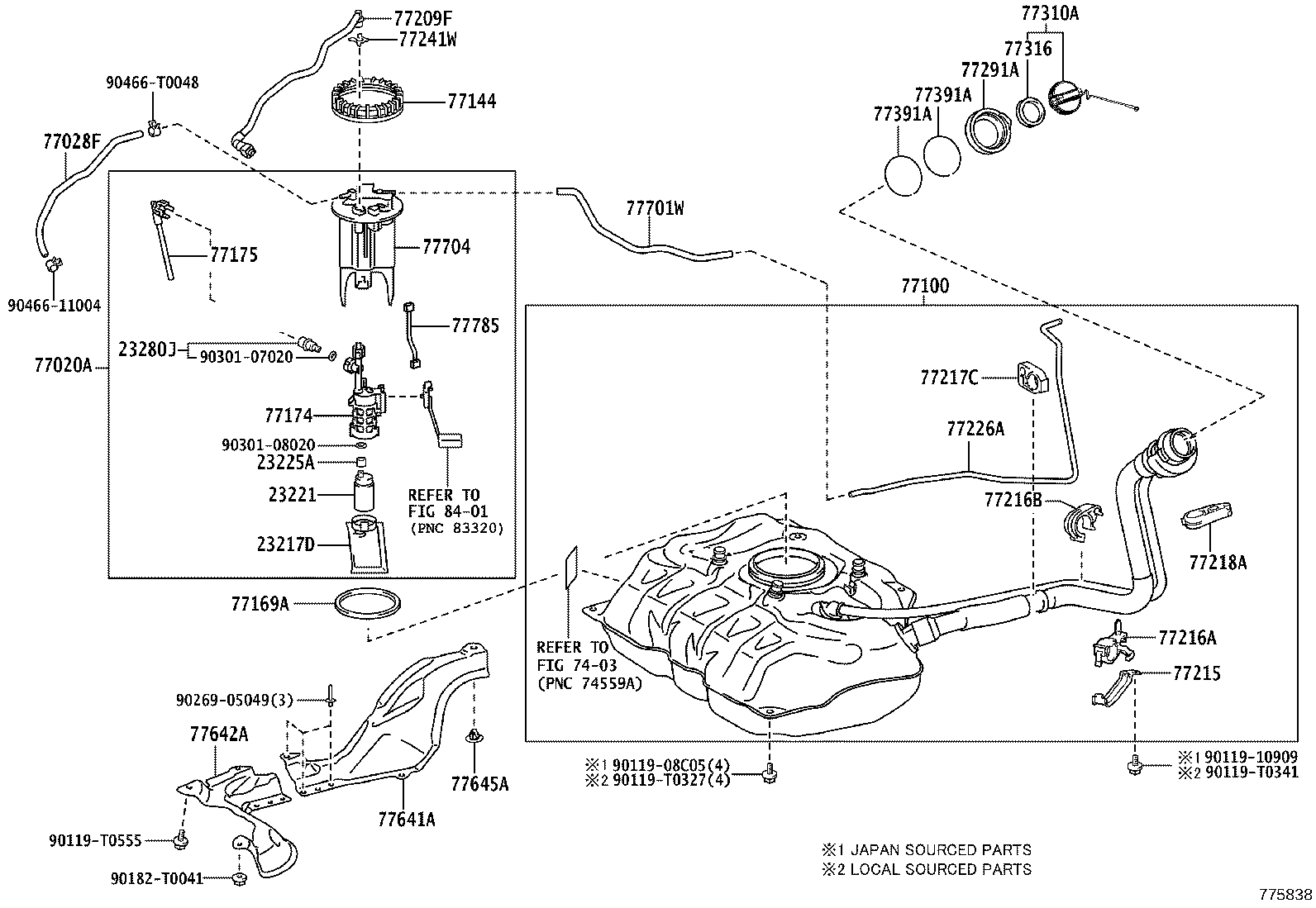 23225-0T020 SPACER, FUEL PUMP product image