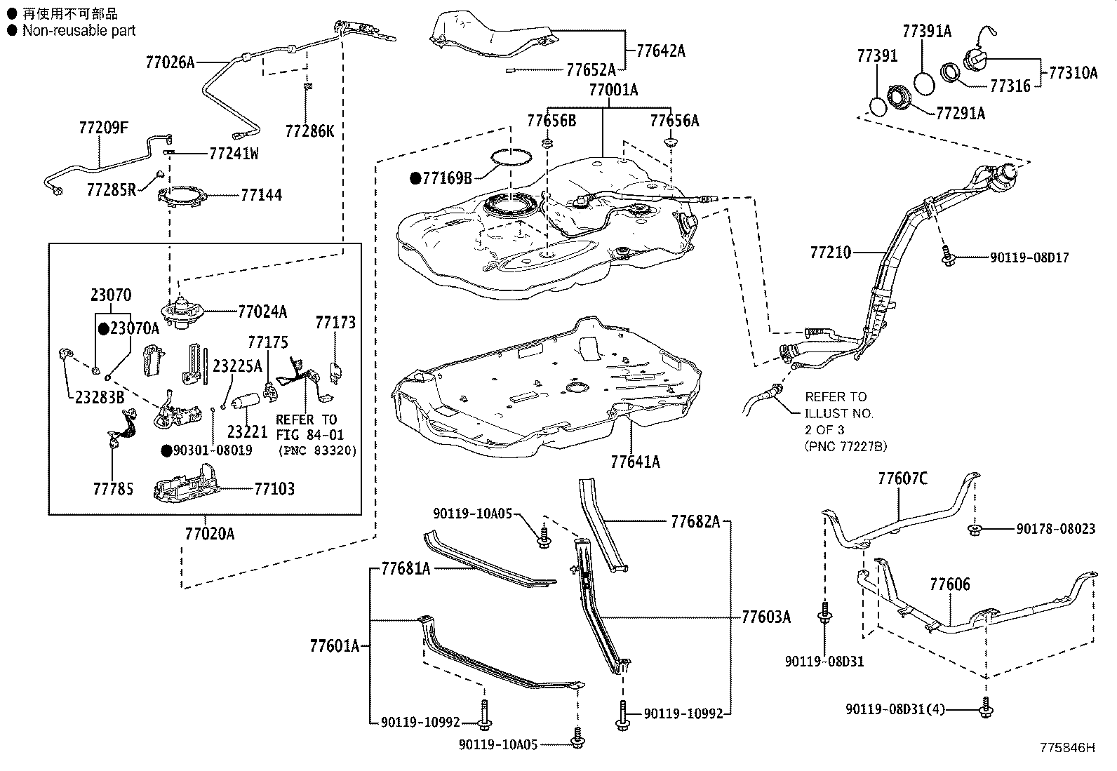 77602-30070 BAND SUB-ASSY, FUEL TANK, NO.2 product image