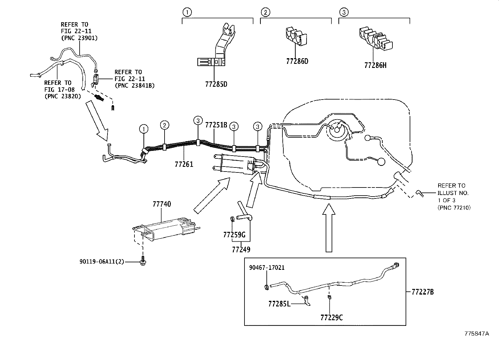 77020-30460 TUBE ASSY, FUEL SUCTION W/PUMP & GAGE product image