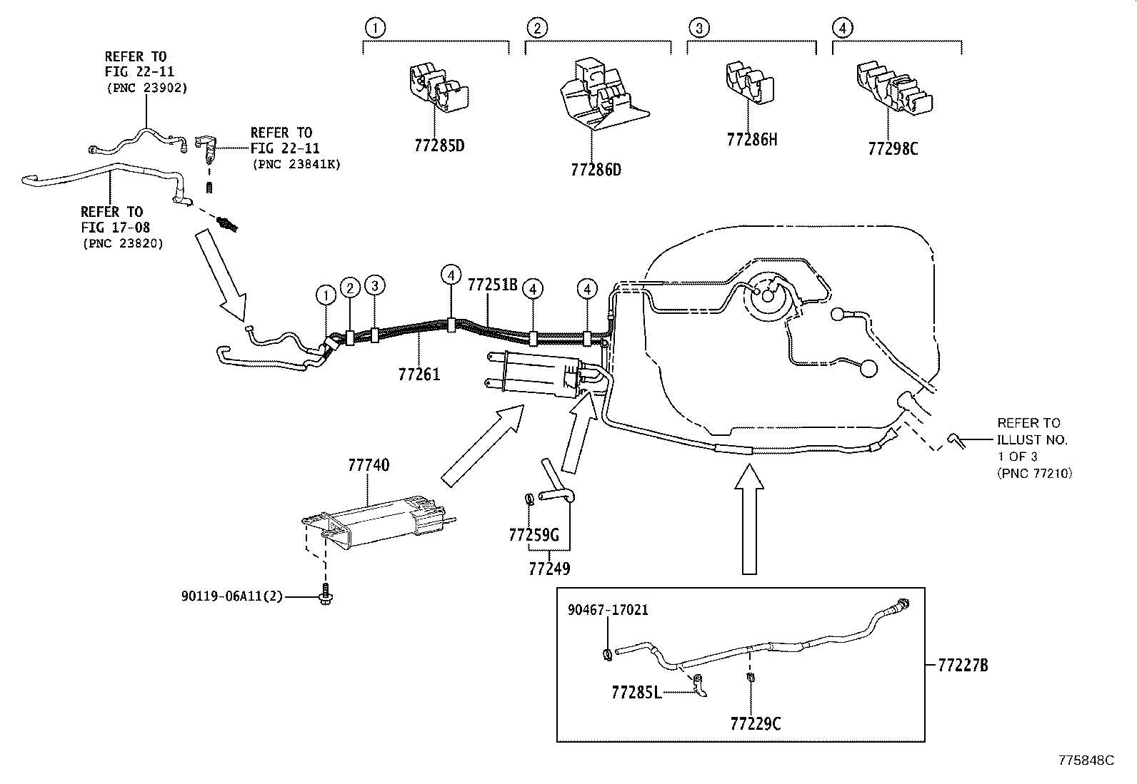 77602-30070 BAND SUB-ASSY, FUEL TANK, NO.2 product image
