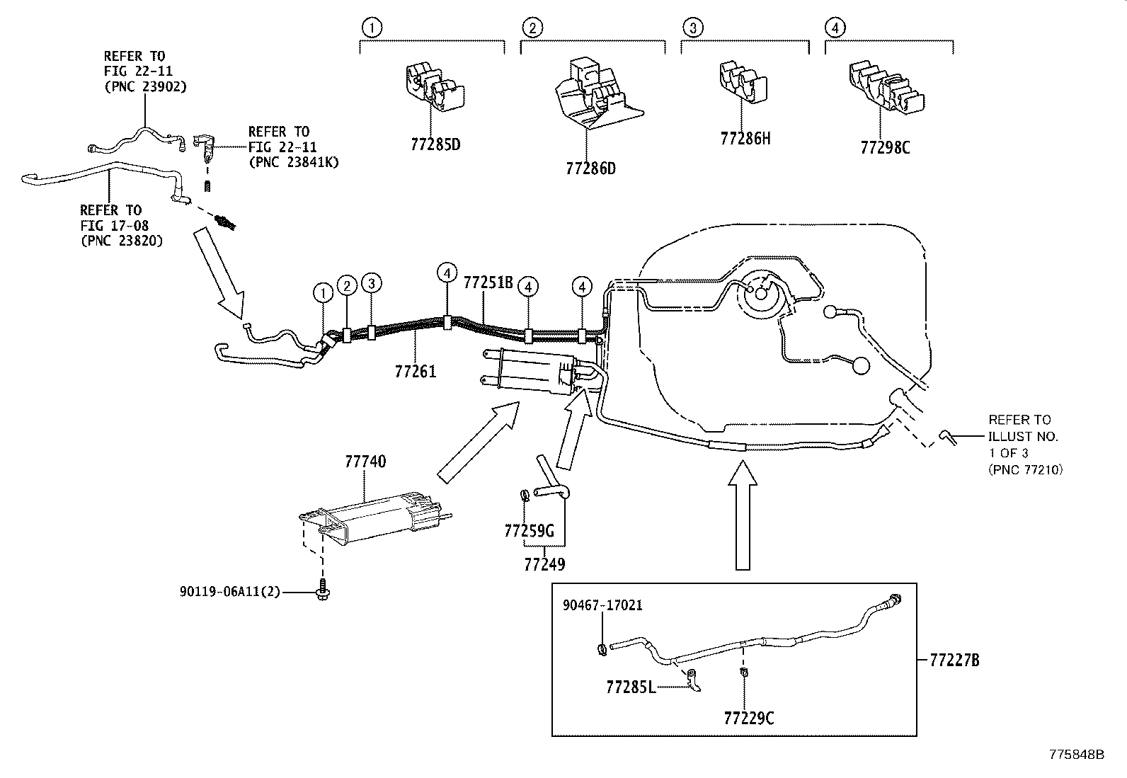 77020-30460 TUBE ASSY, FUEL SUCTION W/PUMP & GAGE product image