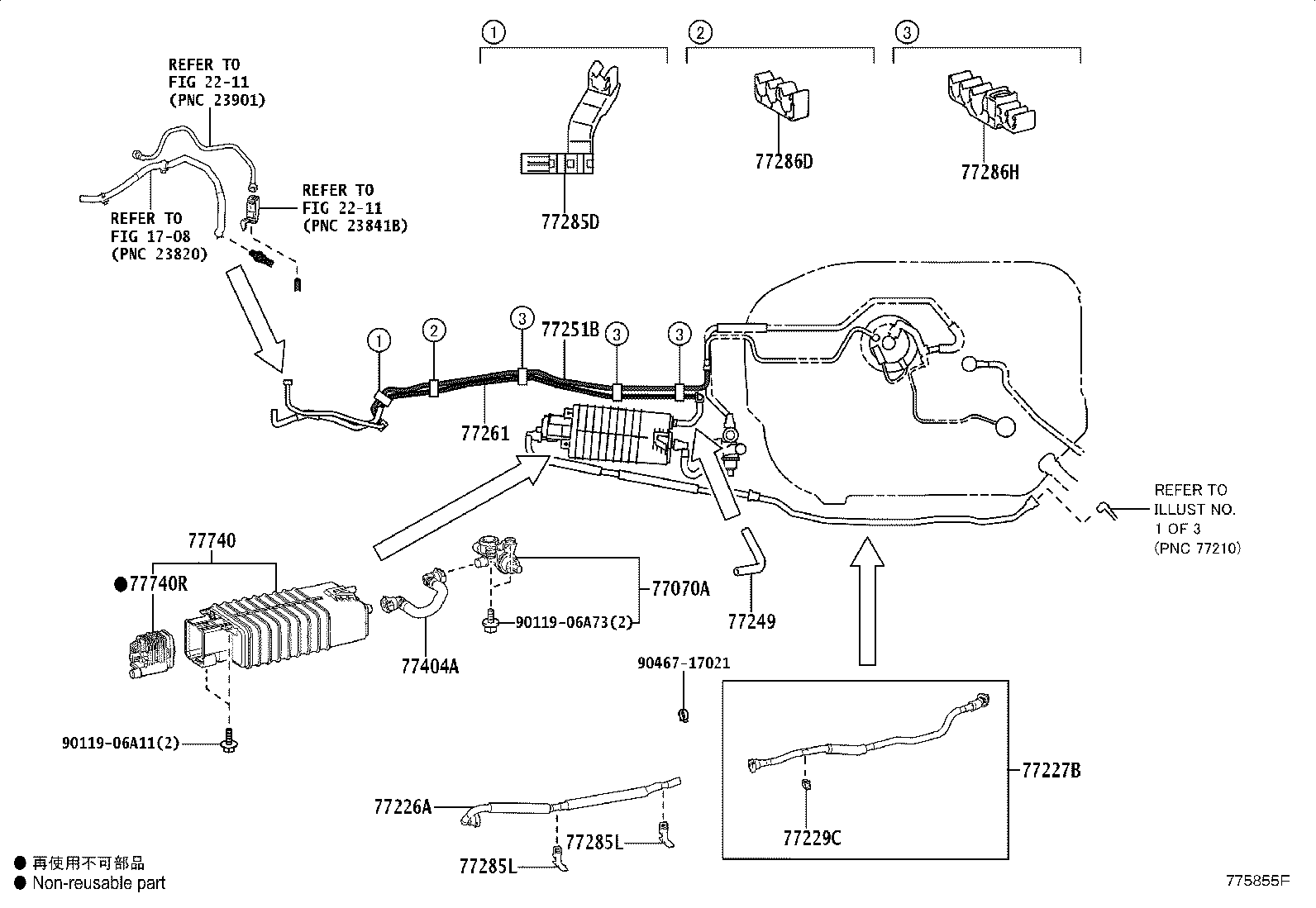 77020-30460 TUBE ASSY, FUEL SUCTION W/PUMP & GAGE product image