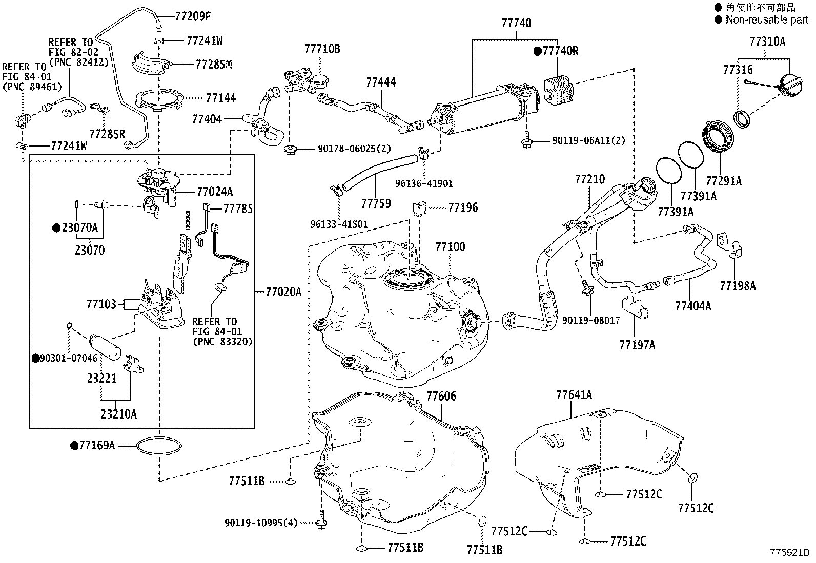 Toyota 77001-76330 TANK ASSY, FUEL