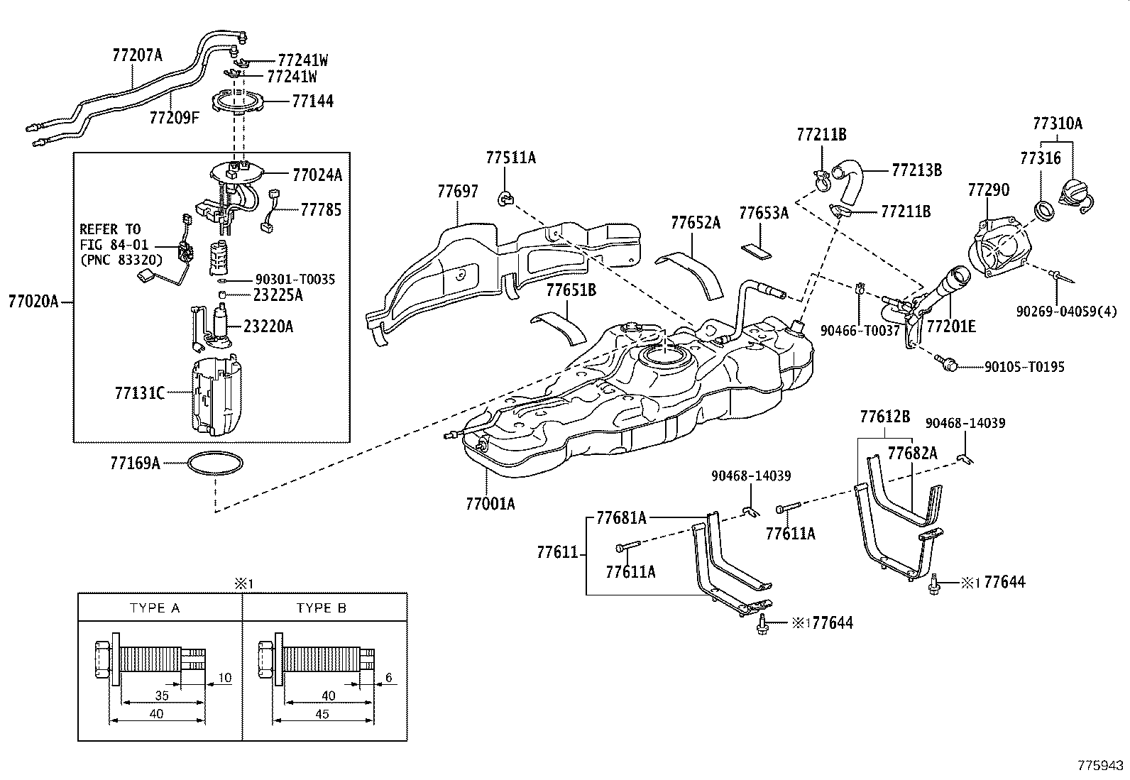 77213-KK070 HOSE, FUEL TANK TO FILLER PIPE product image