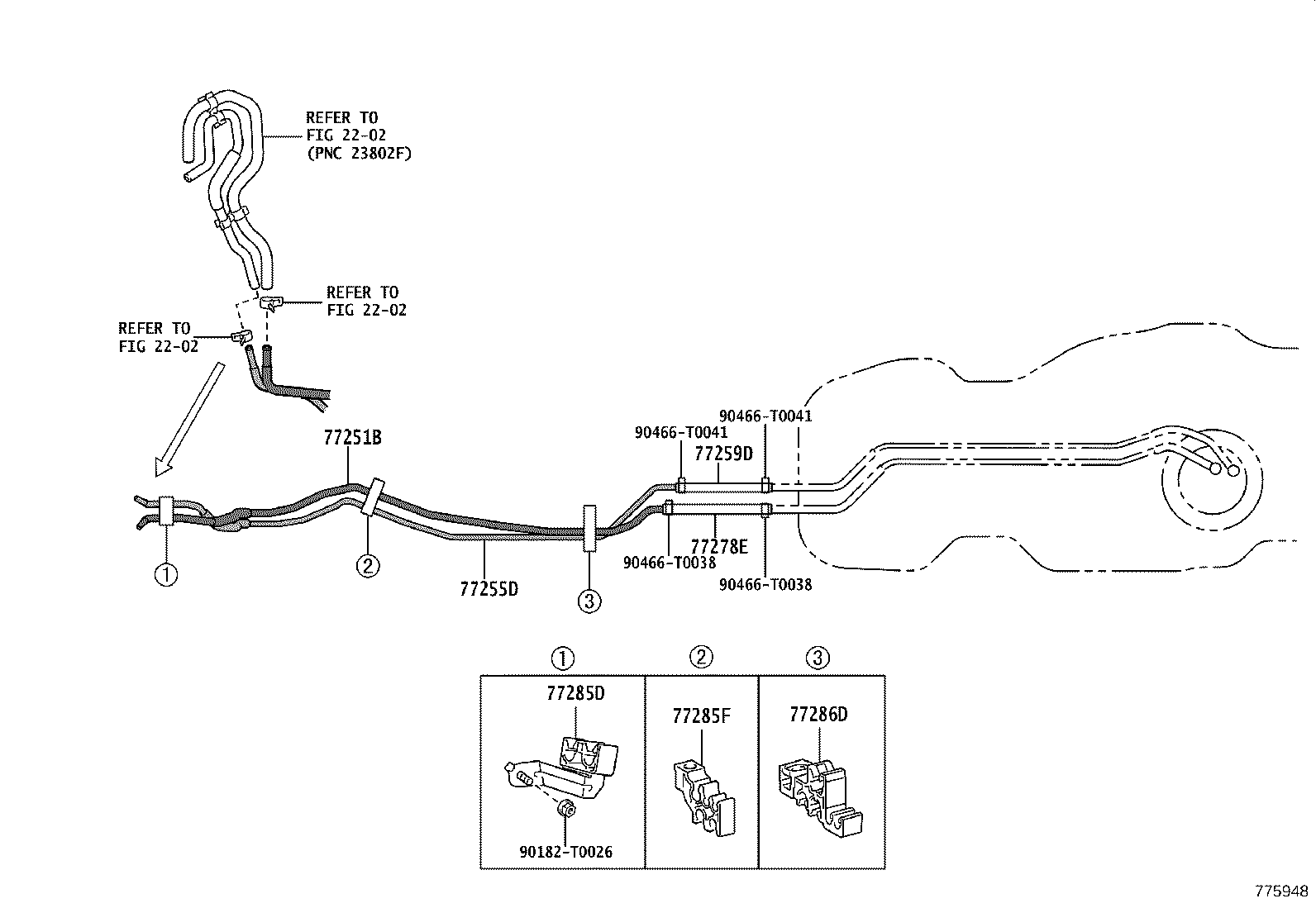 77213-KK070 HOSE, FUEL TANK TO FILLER PIPE product image