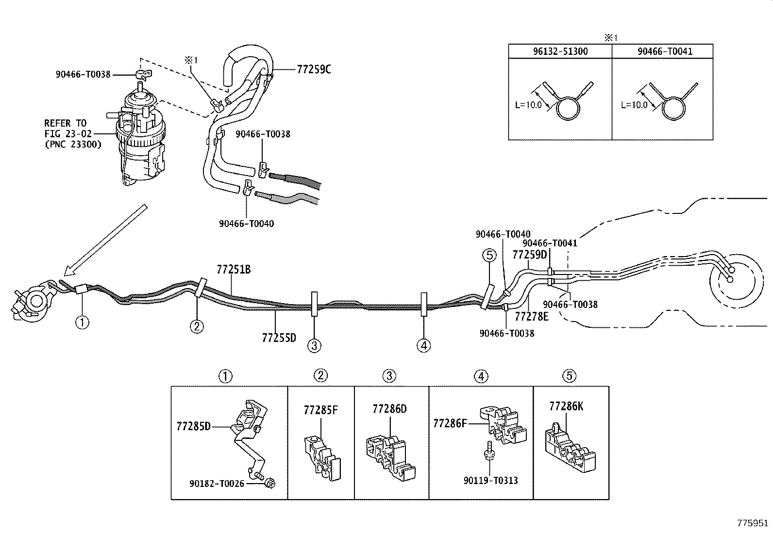 77213-KK070 HOSE, FUEL TANK TO FILLER PIPE product image