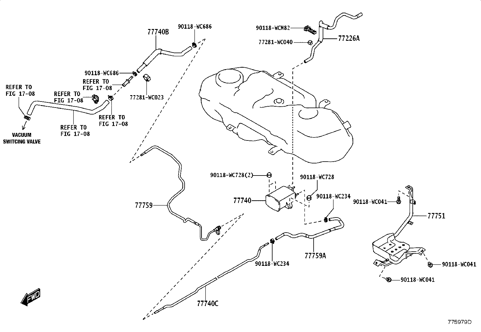 23591-WC001 JOINT, FUEL HOSE product image
