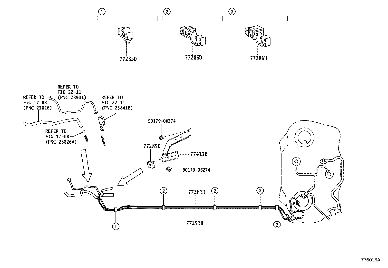77261-12760 TUBE, FUEL TANK TO CANISTER product image