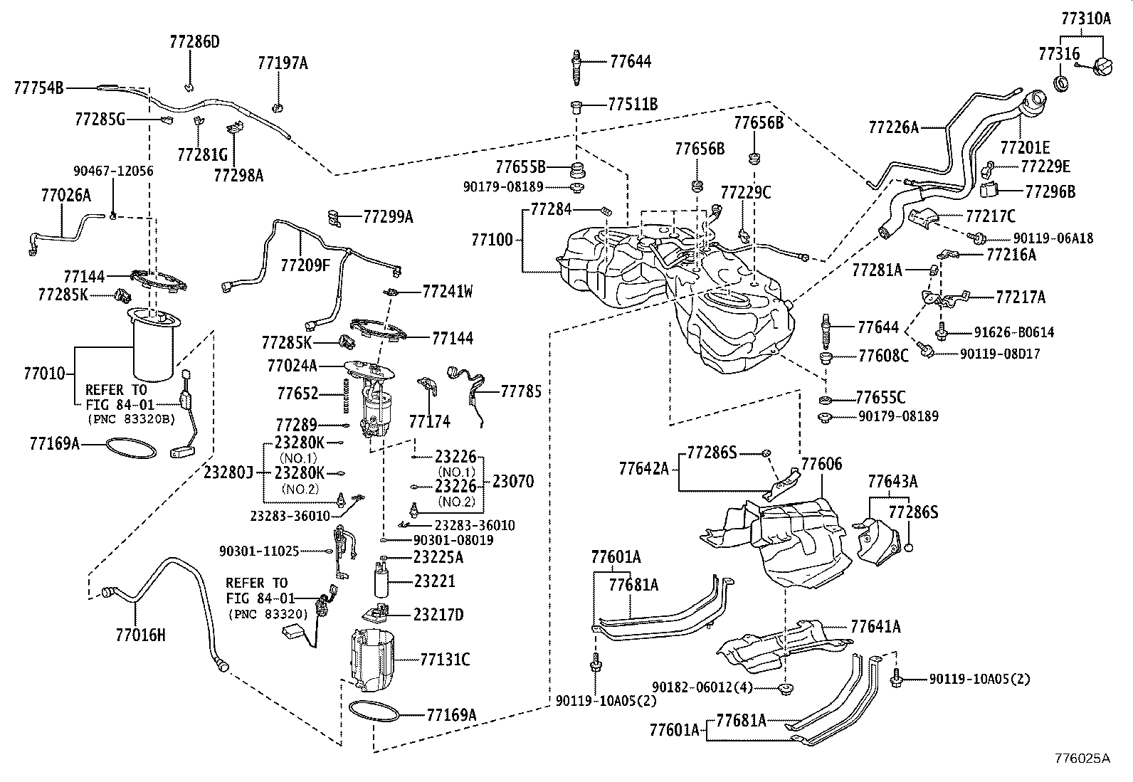 77261-53290 TUBE SUB-ASSY, FUEL EMISSION product image