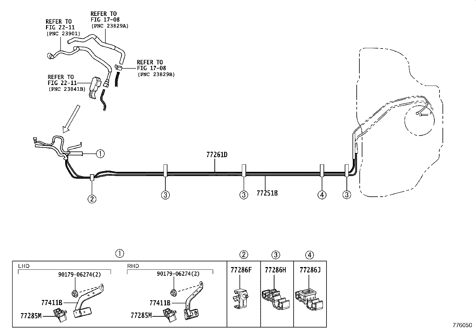 77404-12100 HOSE SUB-ASSY,FUEL TANK VENT product image