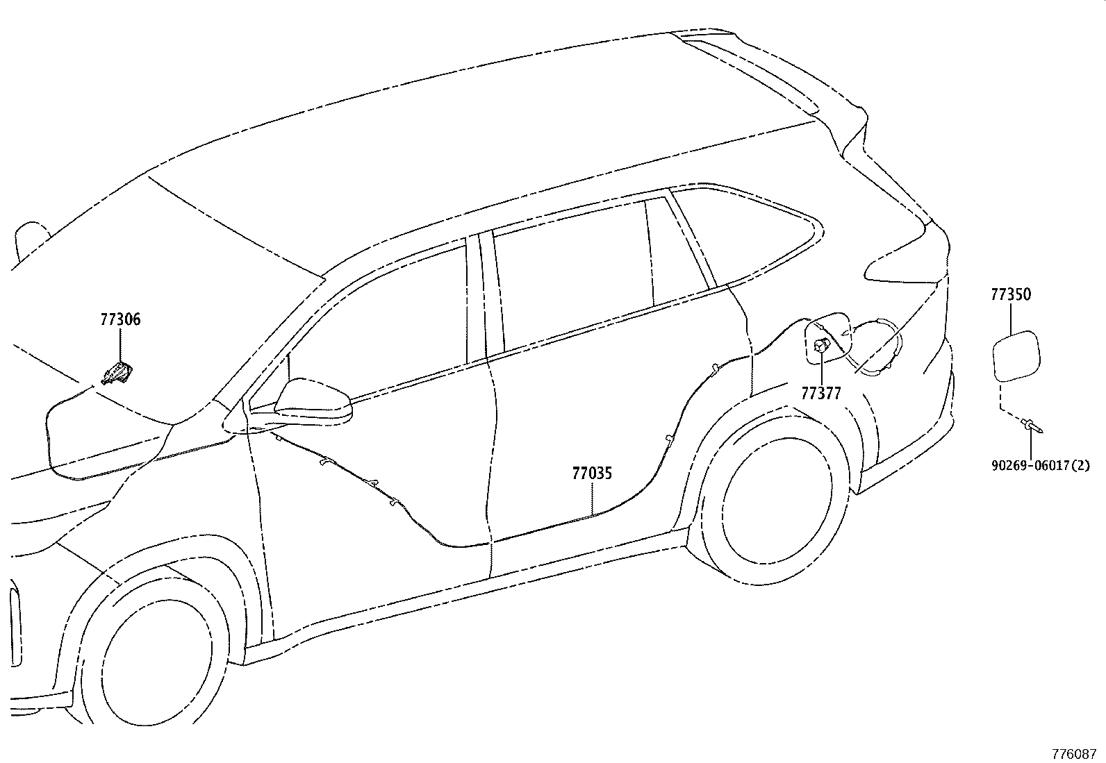 77001-VT020 TANK SUB-ASSY, FUEL product image