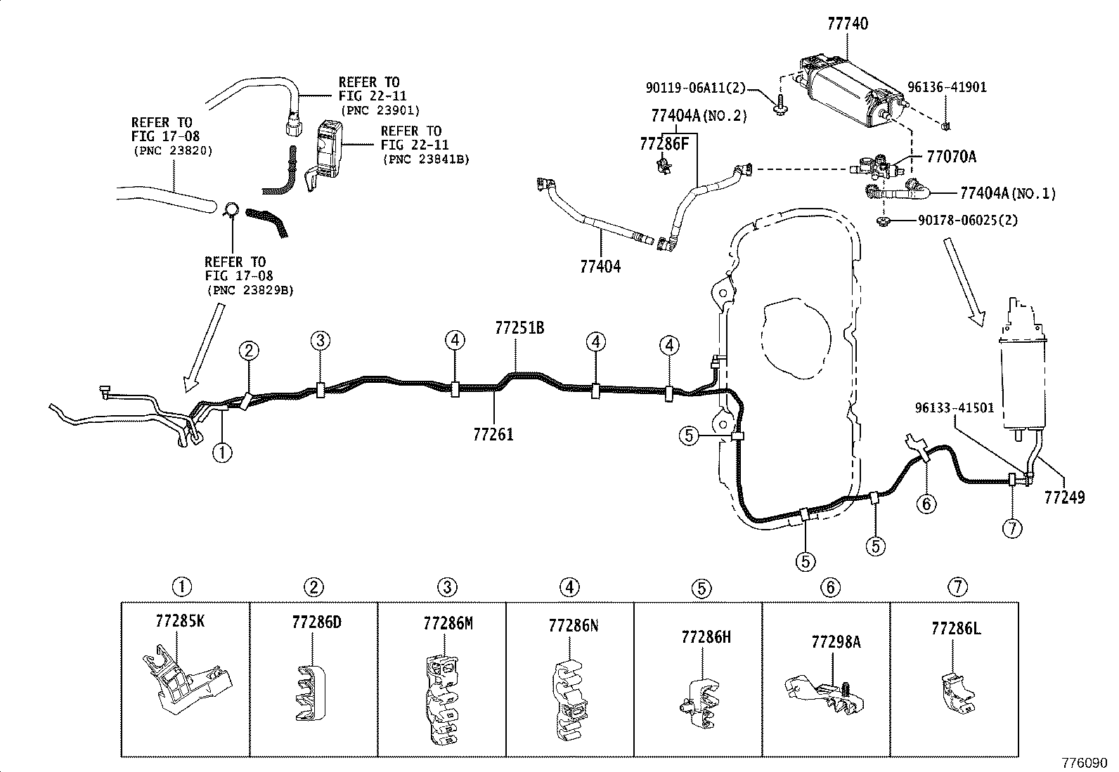 77210-48640 PIPE ASSY, FUEL TANK FILLER product image