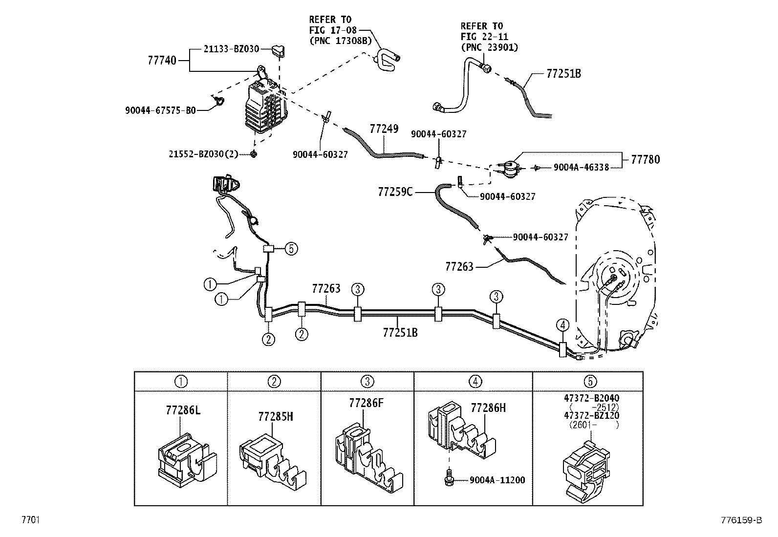 17660-BZ110 VALVE ASSY, PURGE CONTROL product image