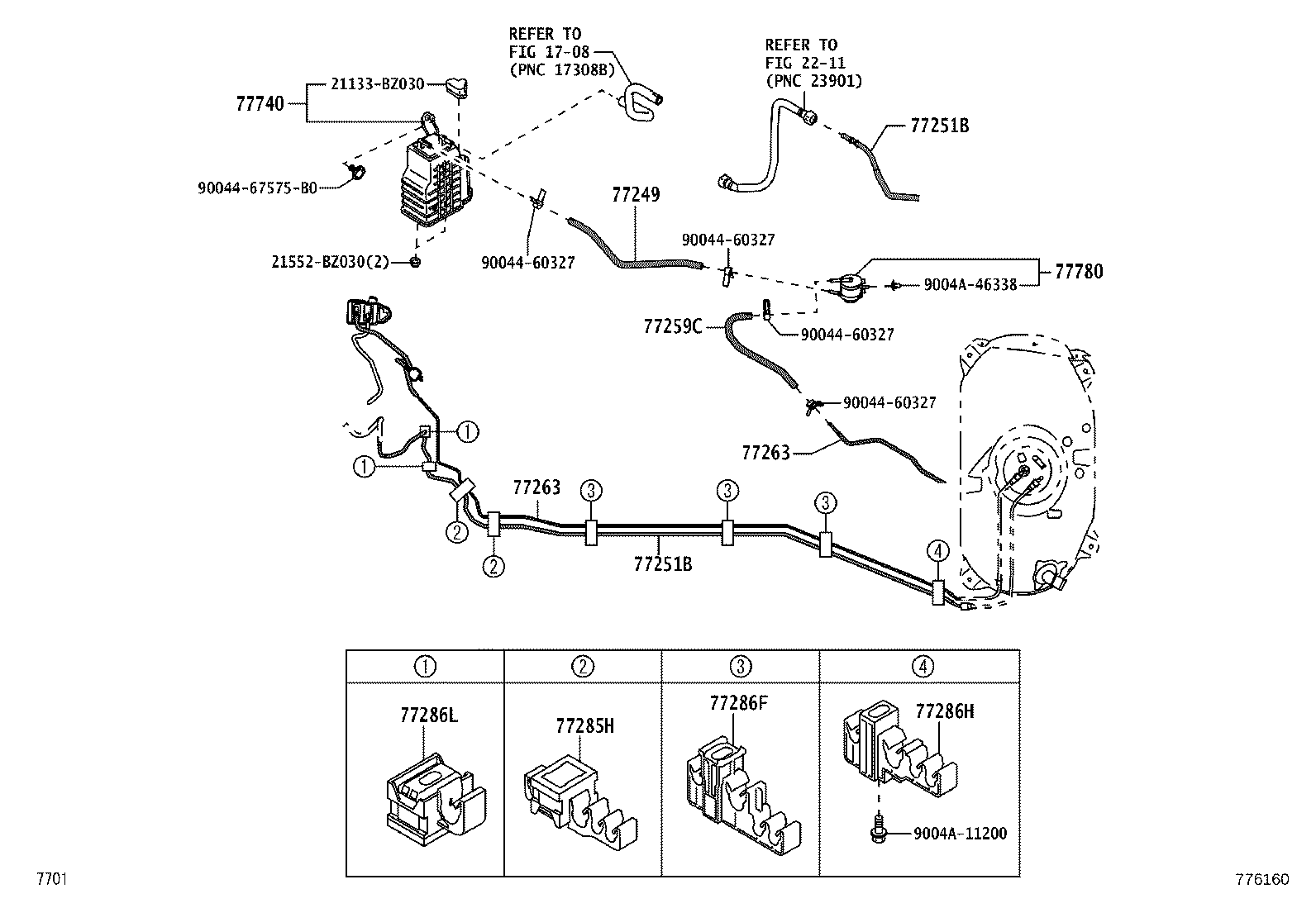 17660-BZ110 VALVE ASSY, PURGE CONTROL product image