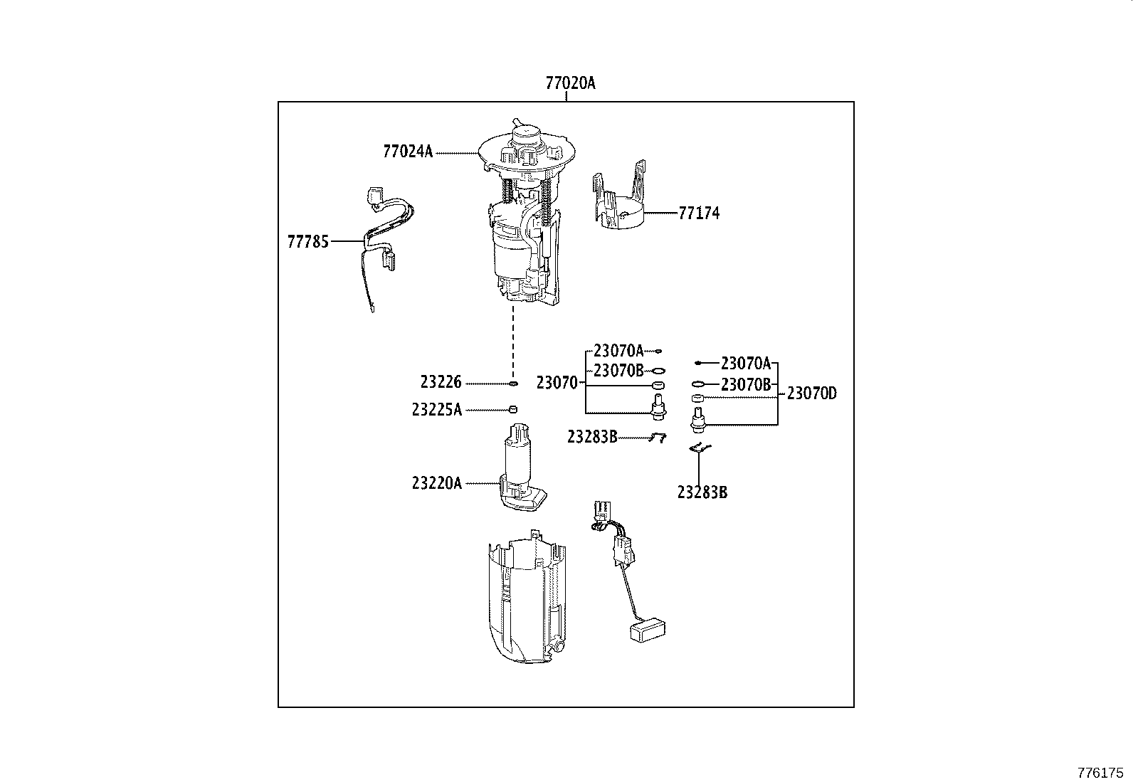 77024-10020 PLATE SUB-ASSY, FUEL SUCTION product image