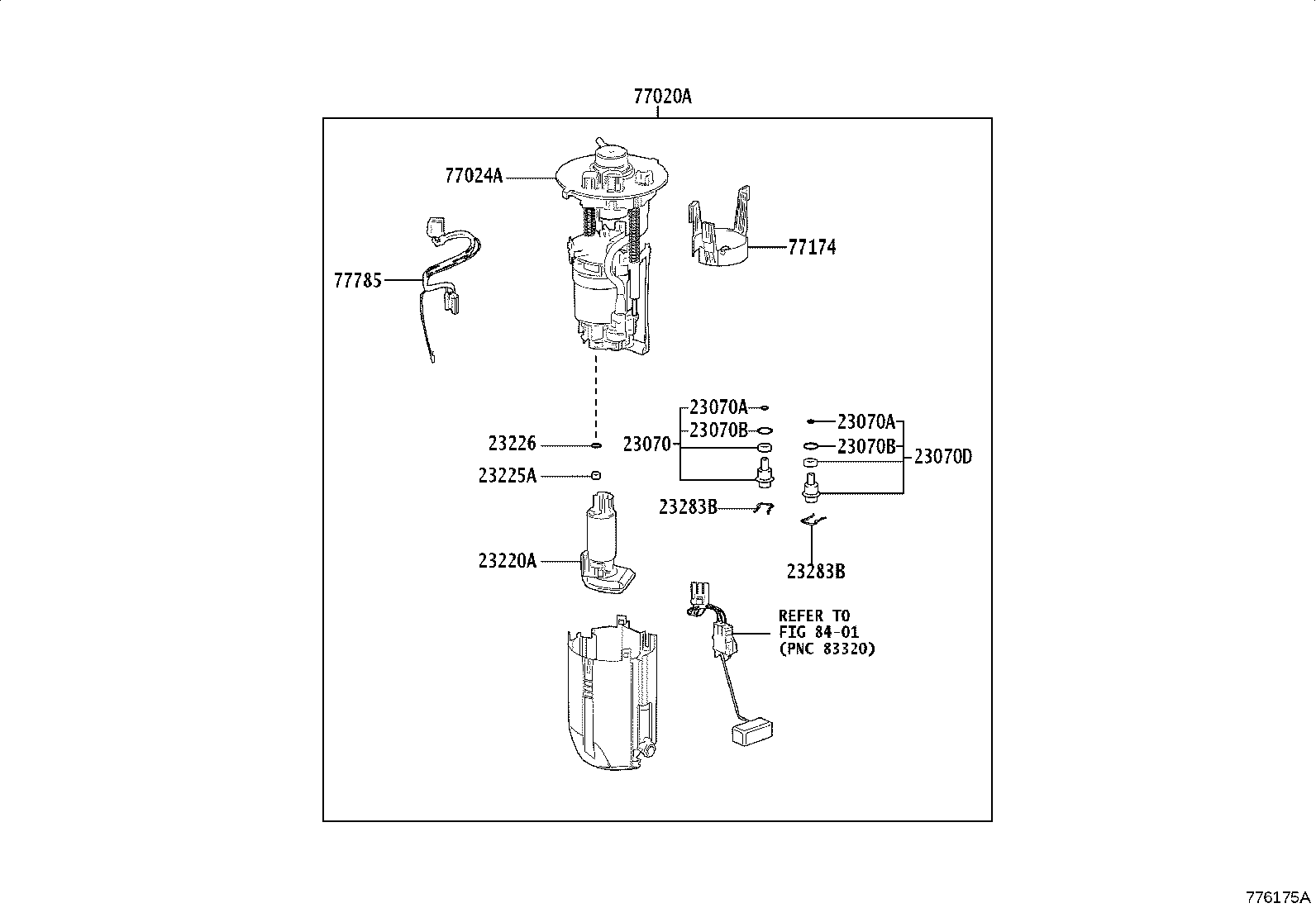 77024-10020 PLATE SUB-ASSY, FUEL SUCTION product image