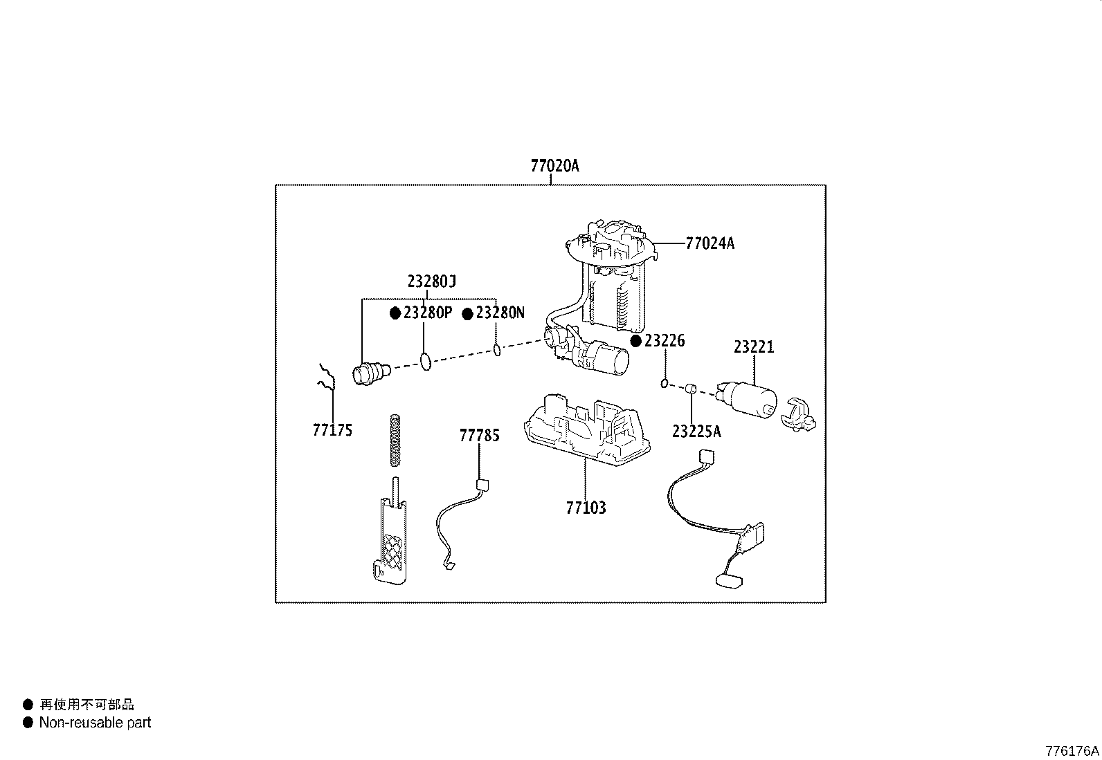 77024-10020 PLATE SUB-ASSY, FUEL SUCTION product image