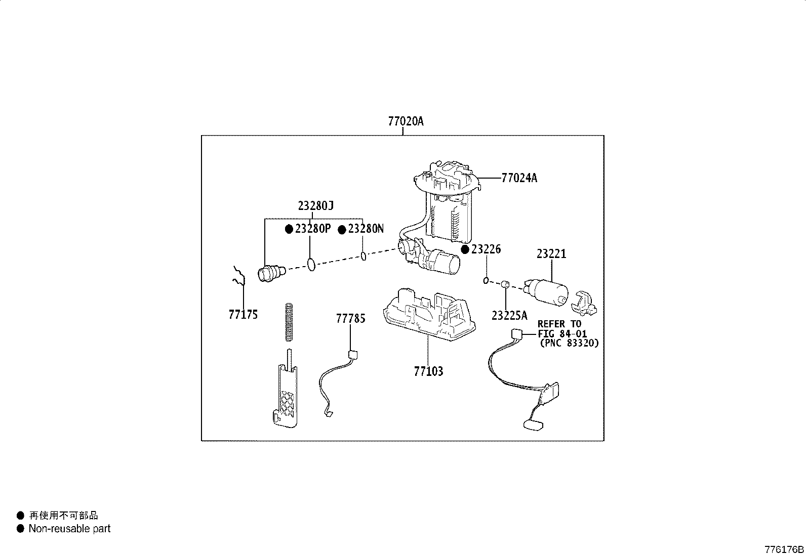 77024-10020 PLATE SUB-ASSY, FUEL SUCTION product image