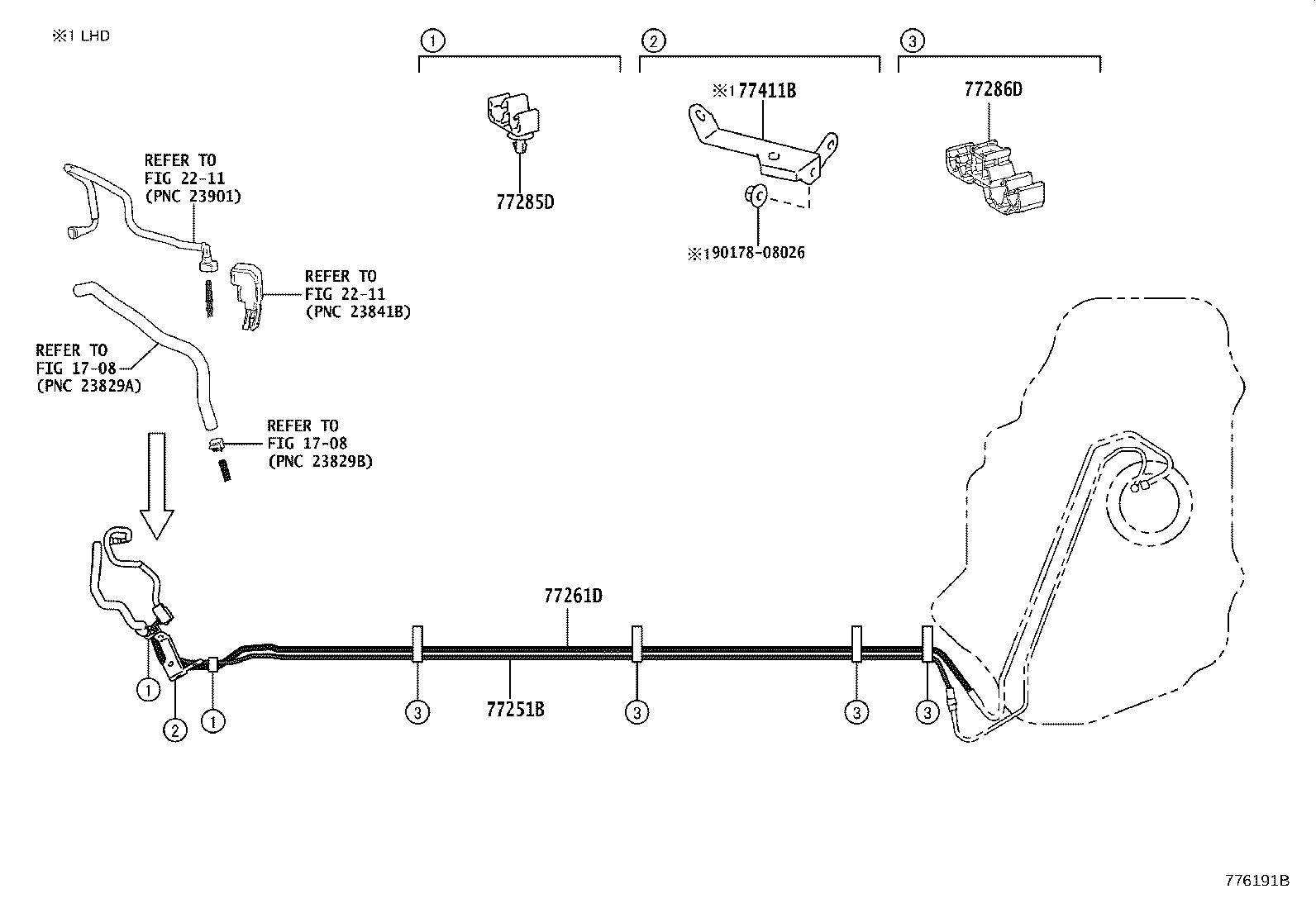 77169-F4050 GASKET, FUEL SUCTION TUBE SET product image
