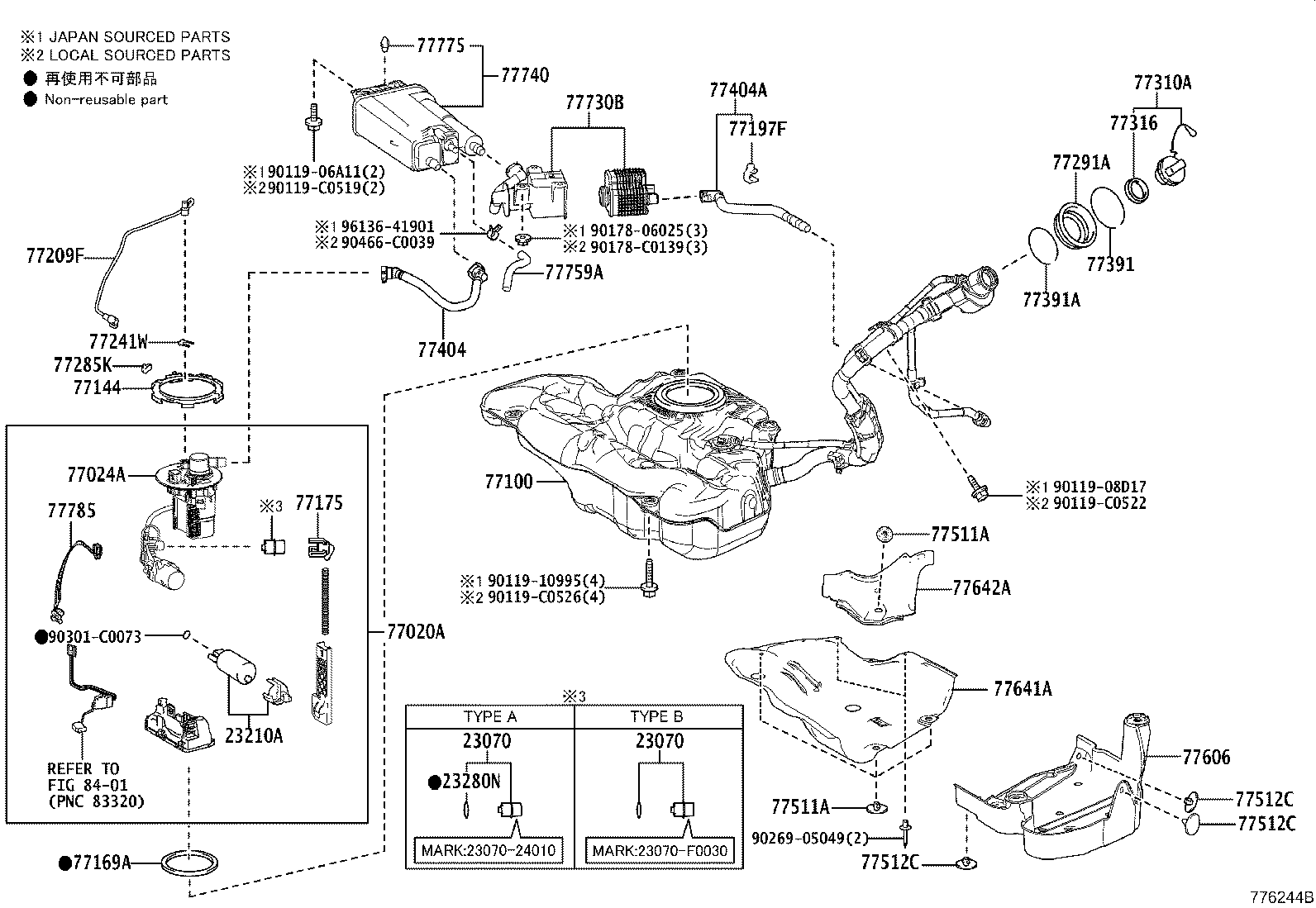23210-F0010 PUMP ASSY, FUEL W/MOTOR & BRACKET product image