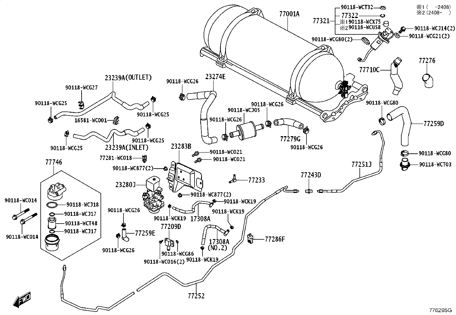 16261-WC007 HOSE product image