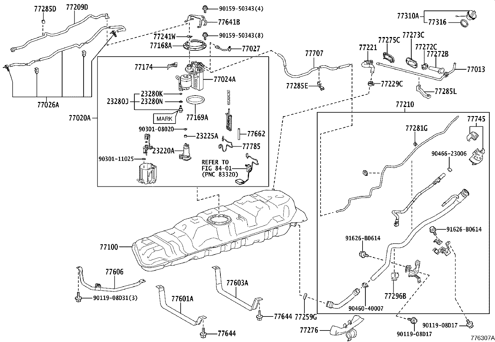 77601-V2020 BAND SUB-ASSY, FUEL TANK, NO.1 product image