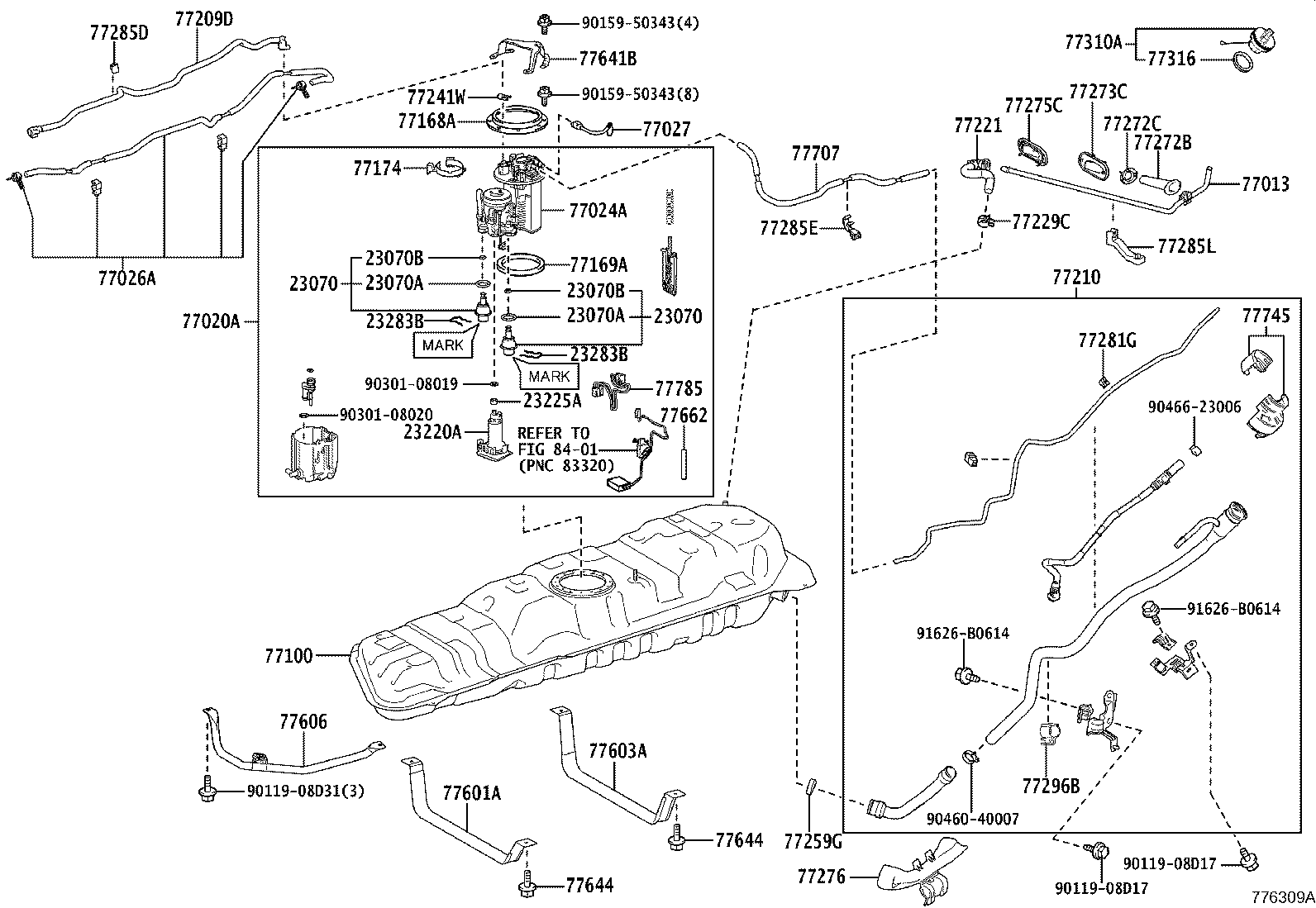 77601-V2020 BAND SUB-ASSY, FUEL TANK, NO.1 product image